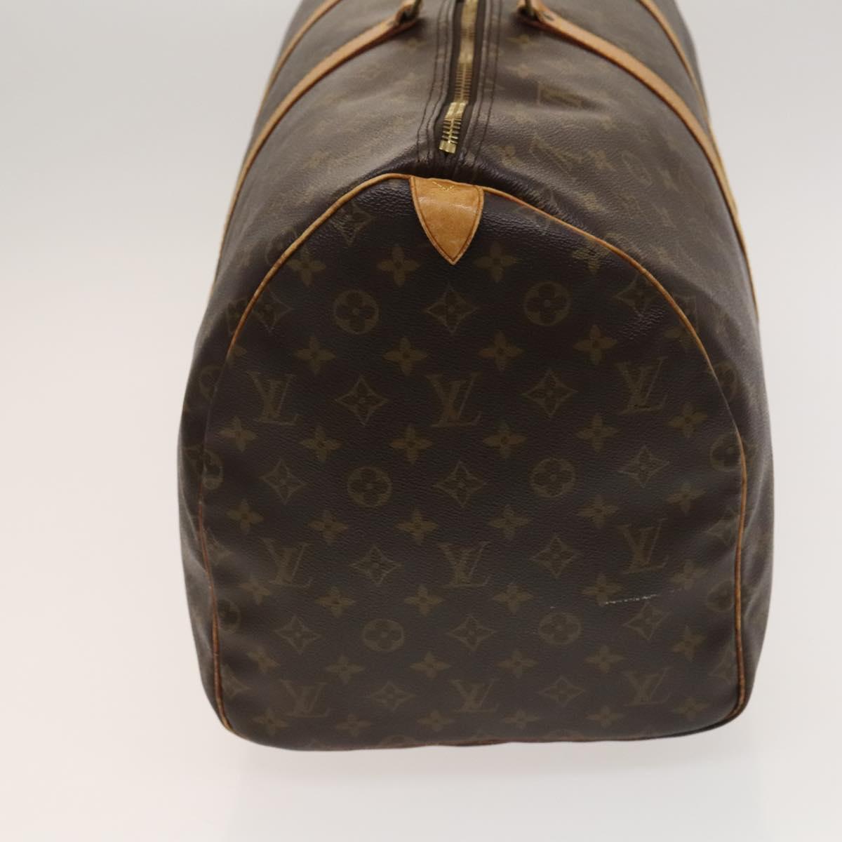 LOUIS VUITTON Monogram Keepall 55 Boston Bag M41424 LV Auth 128652