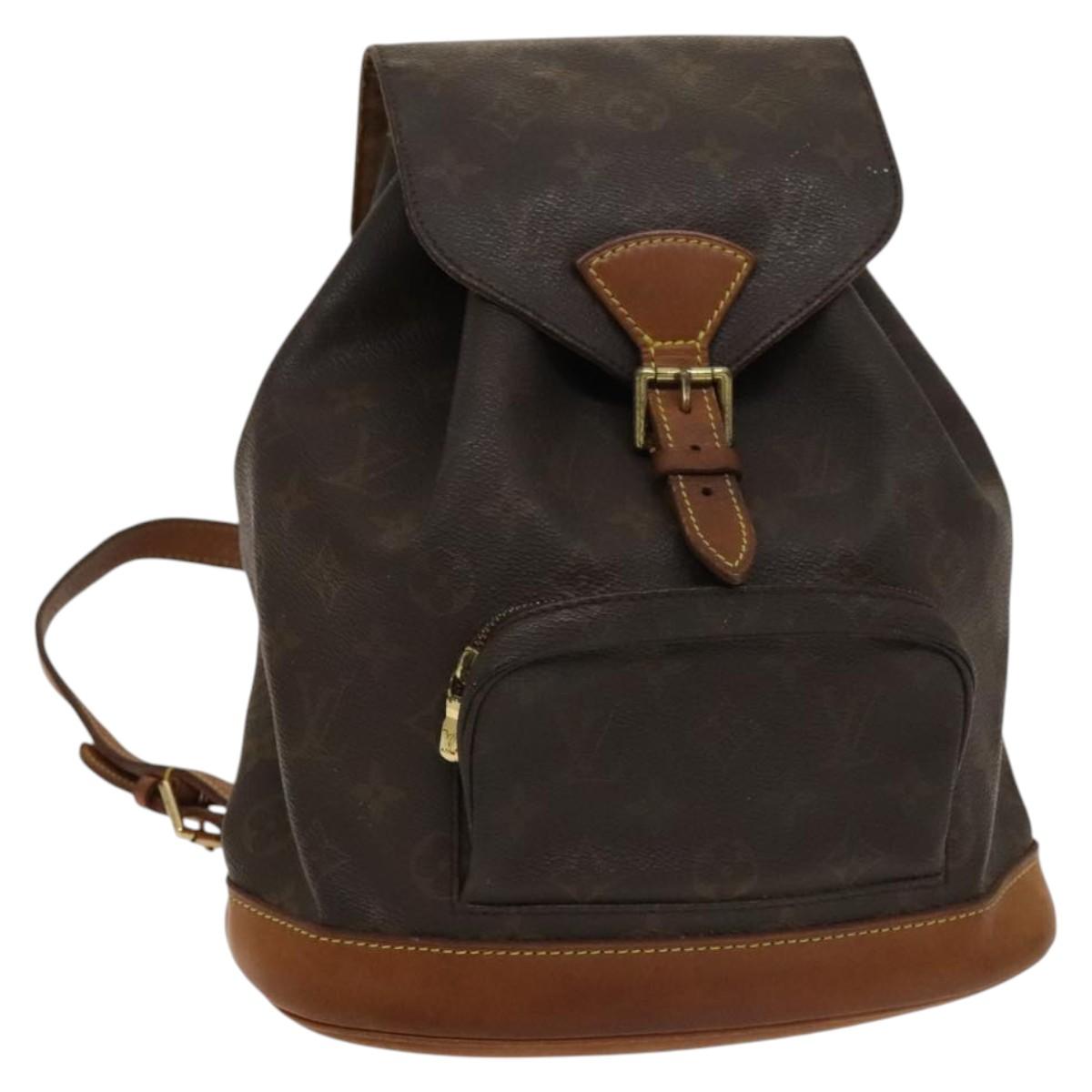 LOUIS VUITTON Monogram Montsouris MM Backpack M51136 LV Auth 128669
