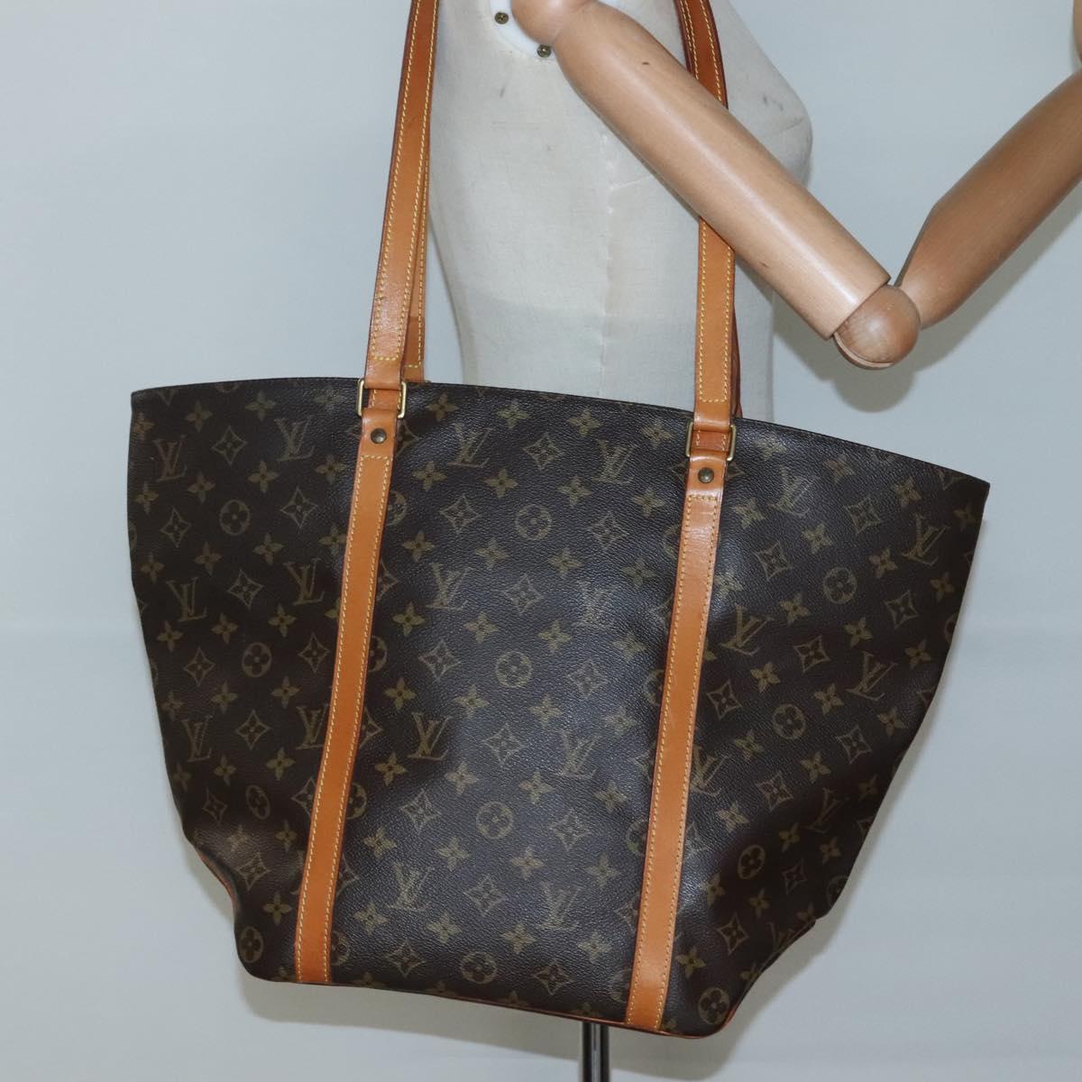 LOUIS VUITTON Monogram Sac Shopping Tote Bag M51108 LV Auth 128670