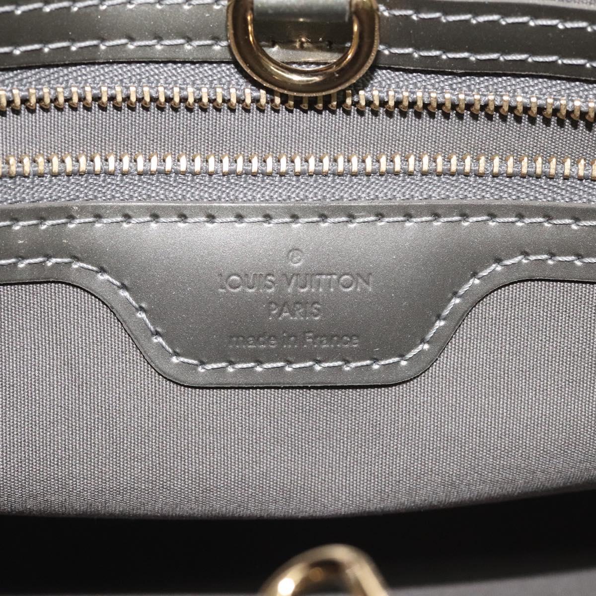 LOUIS VUITTON Monogram Vernis Wilshire PM Bag Gris Art Deco M91627 Auth 128675