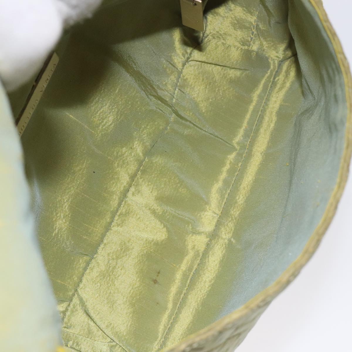 BOTTEGA VENETA INTRECCIATO Shoulder Bag Nylon Green Auth 128679