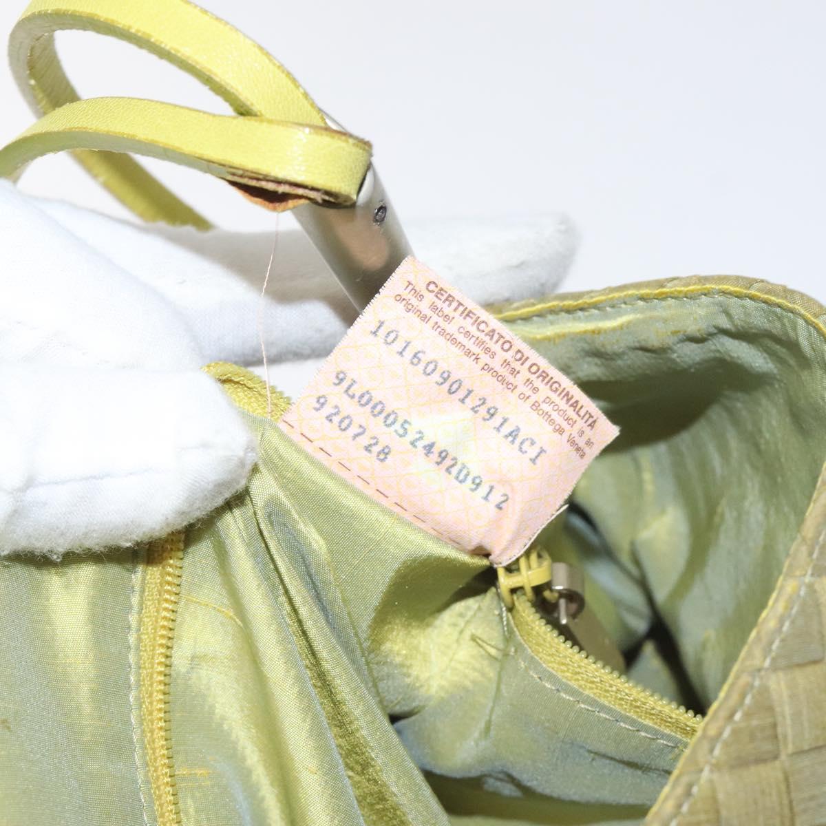 BOTTEGA VENETA INTRECCIATO Shoulder Bag Nylon Green Auth 128679