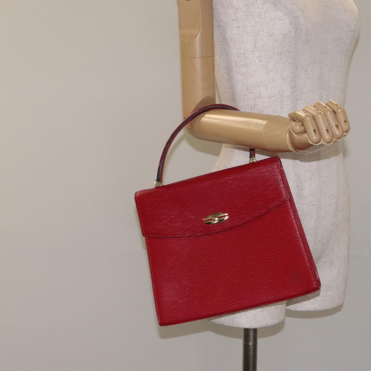 LOUIS VUITTON Epi Malesherbes Hand Bag Red M52377 LV Auth 128681