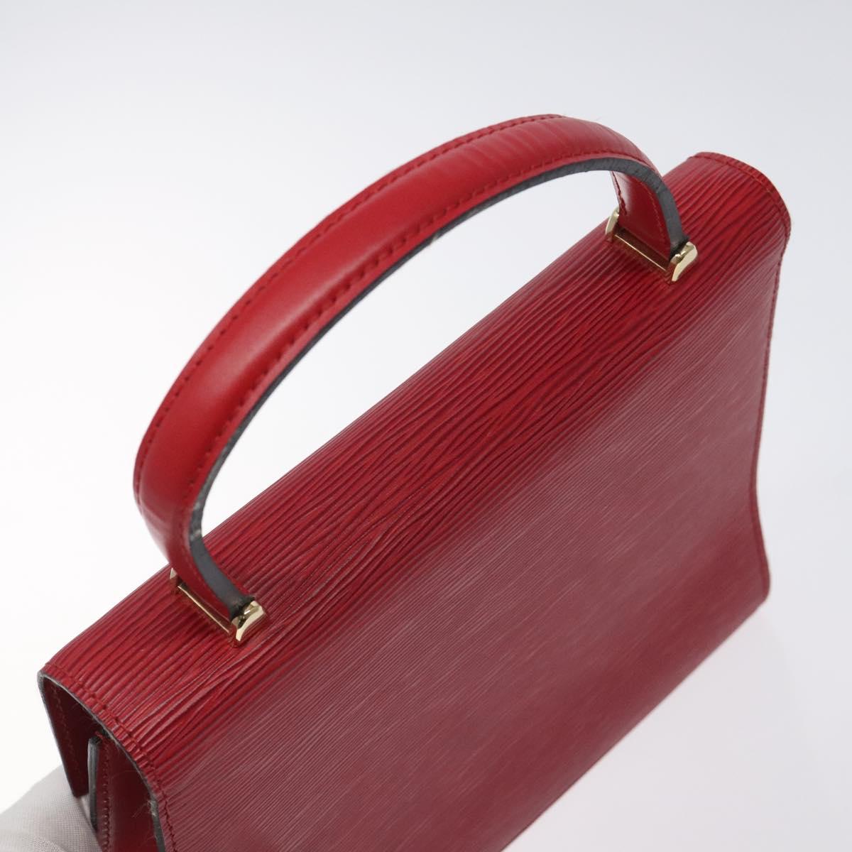 LOUIS VUITTON Epi Malesherbes Hand Bag Red M52377 LV Auth 128681