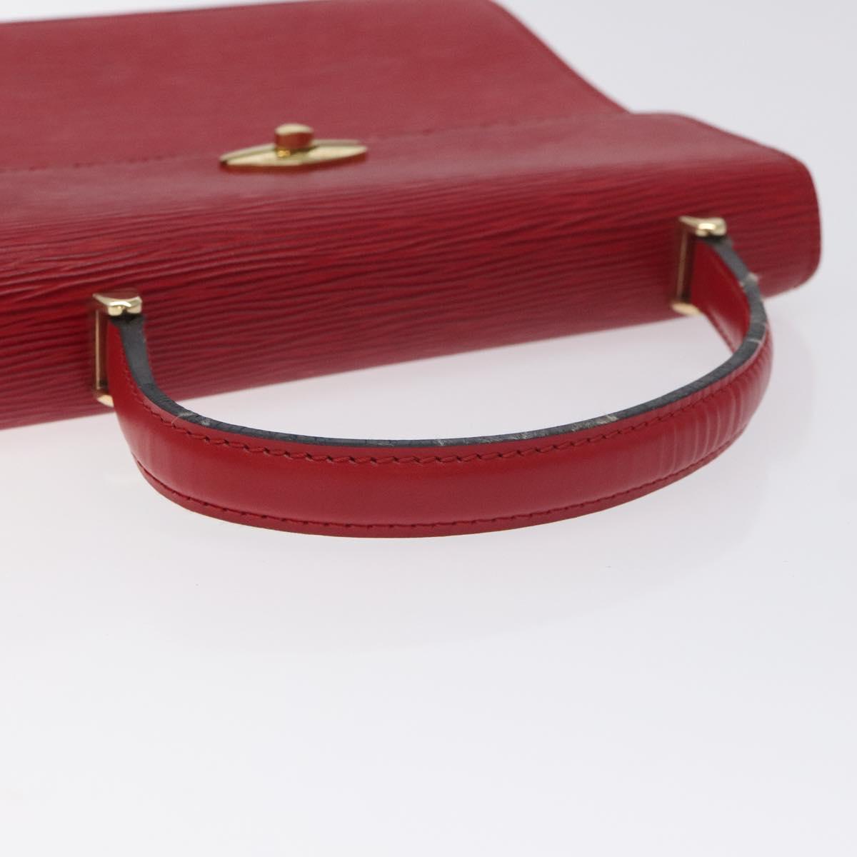 LOUIS VUITTON Epi Malesherbes Hand Bag Red M52377 LV Auth 128681