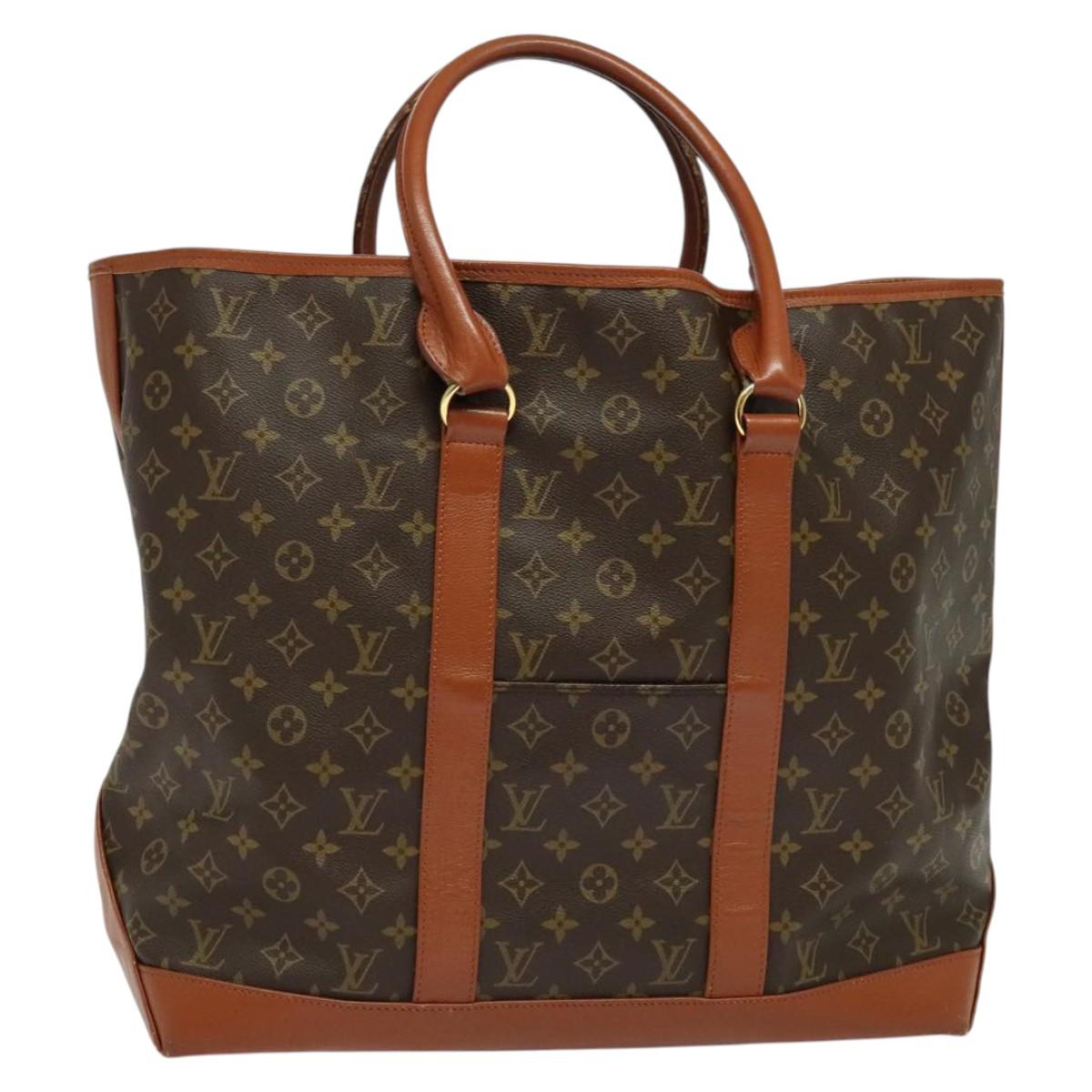 LOUIS VUITTON Monogram Sac Weekend GM Tote Bag M42420 LV Auth 128690