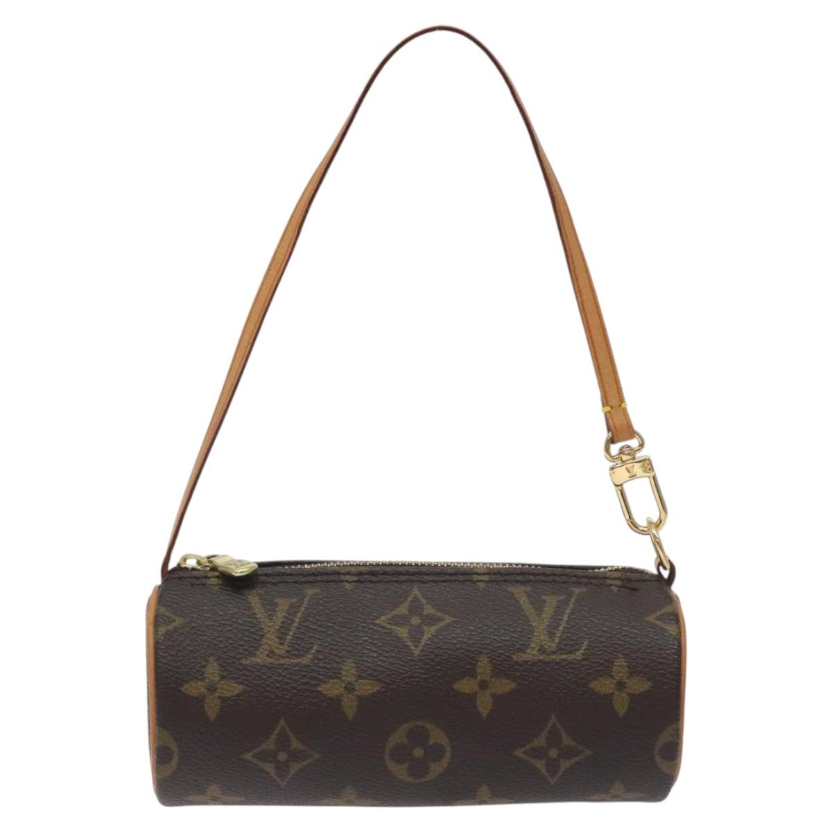 LOUIS VUITTON Monogram Papillon Pouch LV Auth 128694