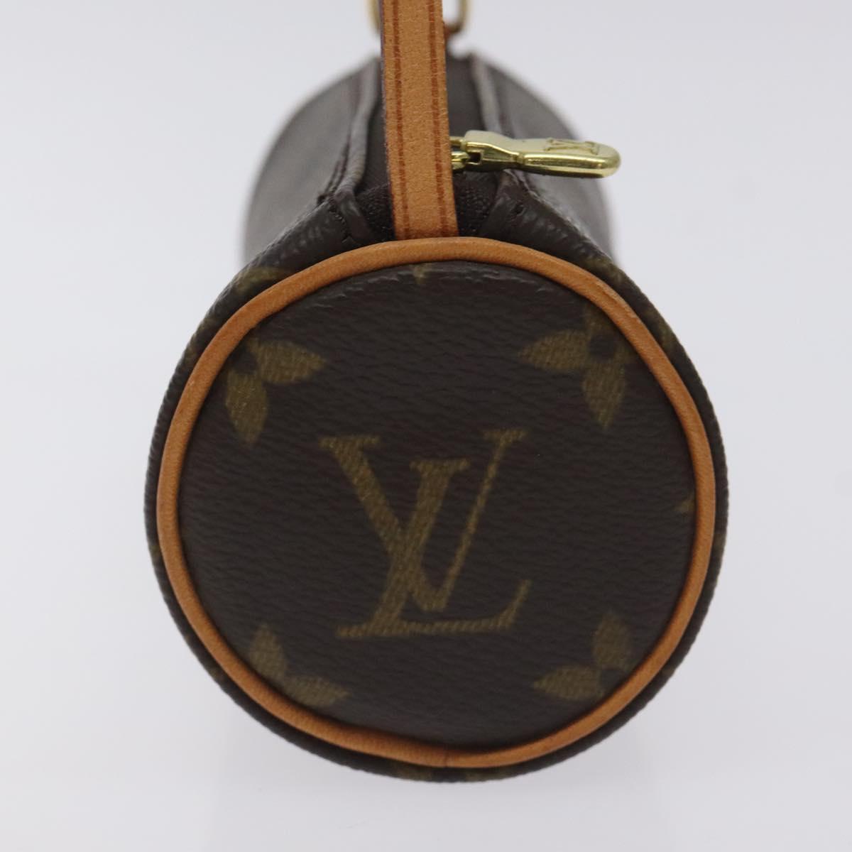 LOUIS VUITTON Monogram Papillon Pouch LV Auth 128694