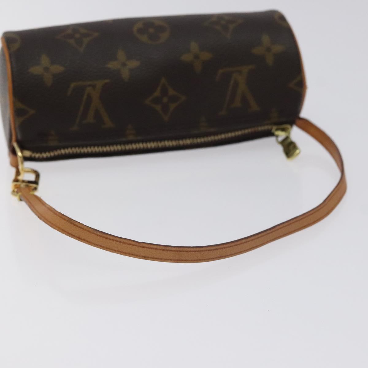 LOUIS VUITTON Monogram Papillon Pouch LV Auth 128694
