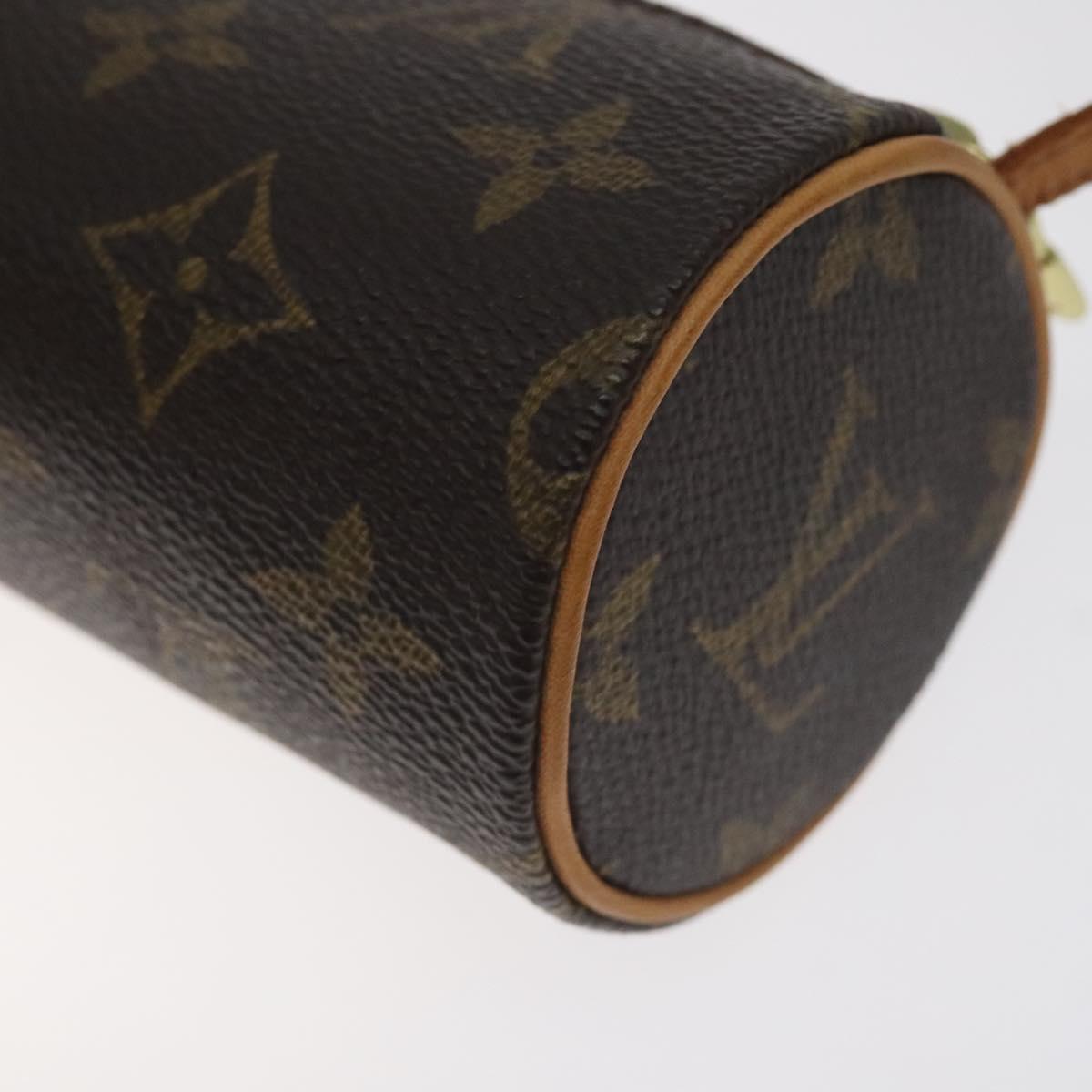 LOUIS VUITTON Monogram Papillon Pouch LV Auth 128696