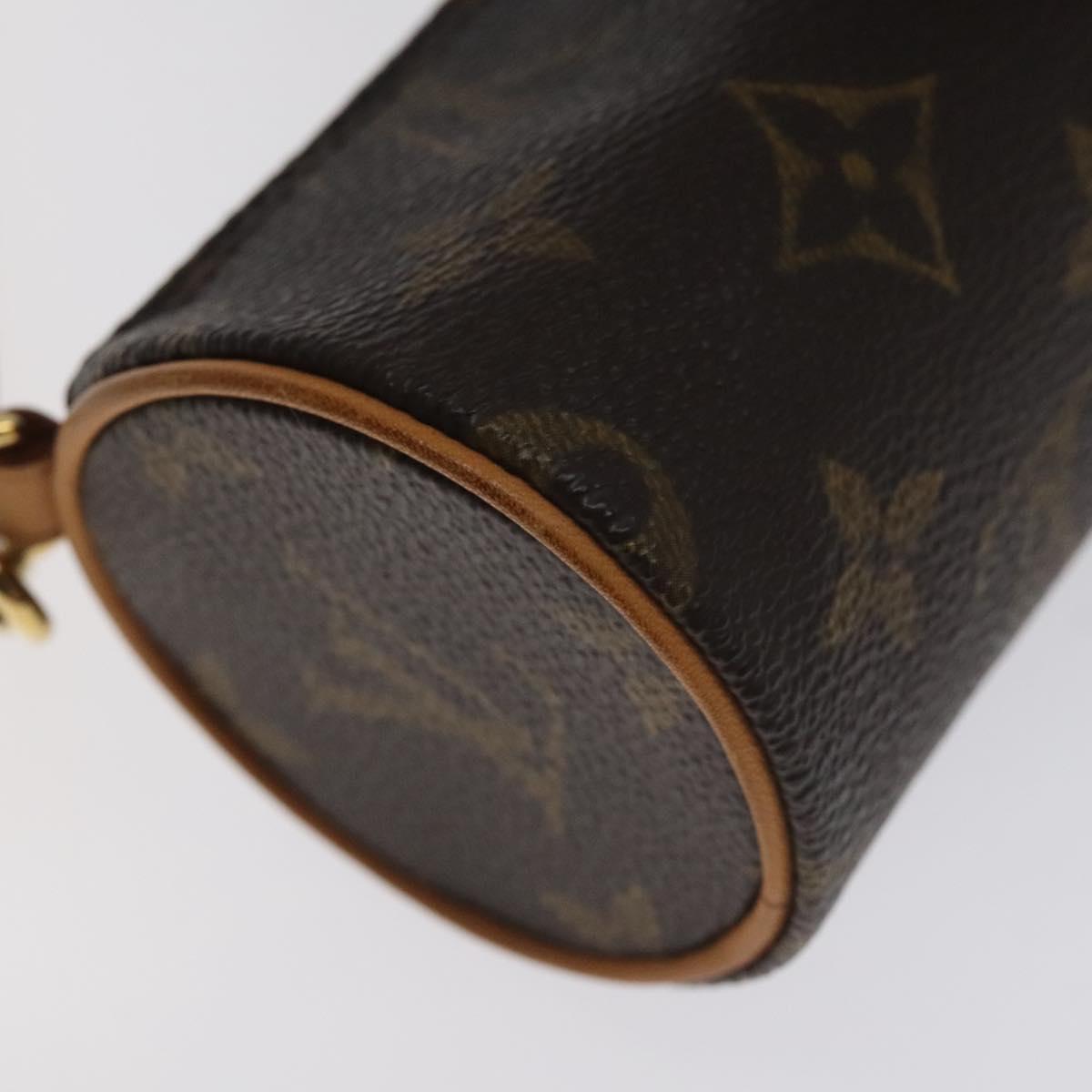 LOUIS VUITTON Monogram Papillon Pouch LV Auth 128696