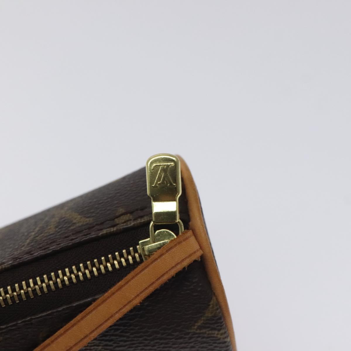 LOUIS VUITTON Monogram Papillon Pouch LV Auth 128696