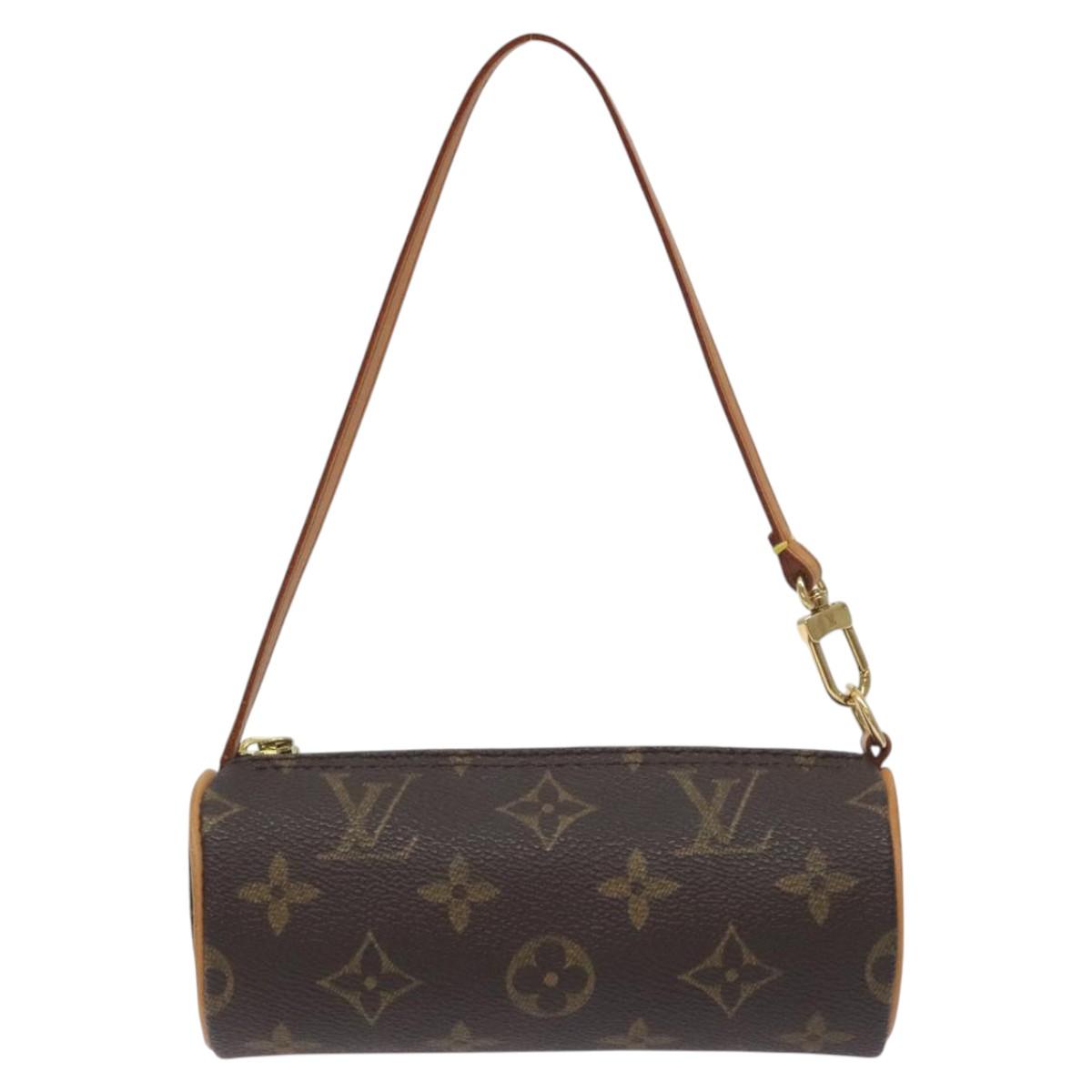 LOUIS VUITTON Monogram Papillon Pouch LV Auth 128696