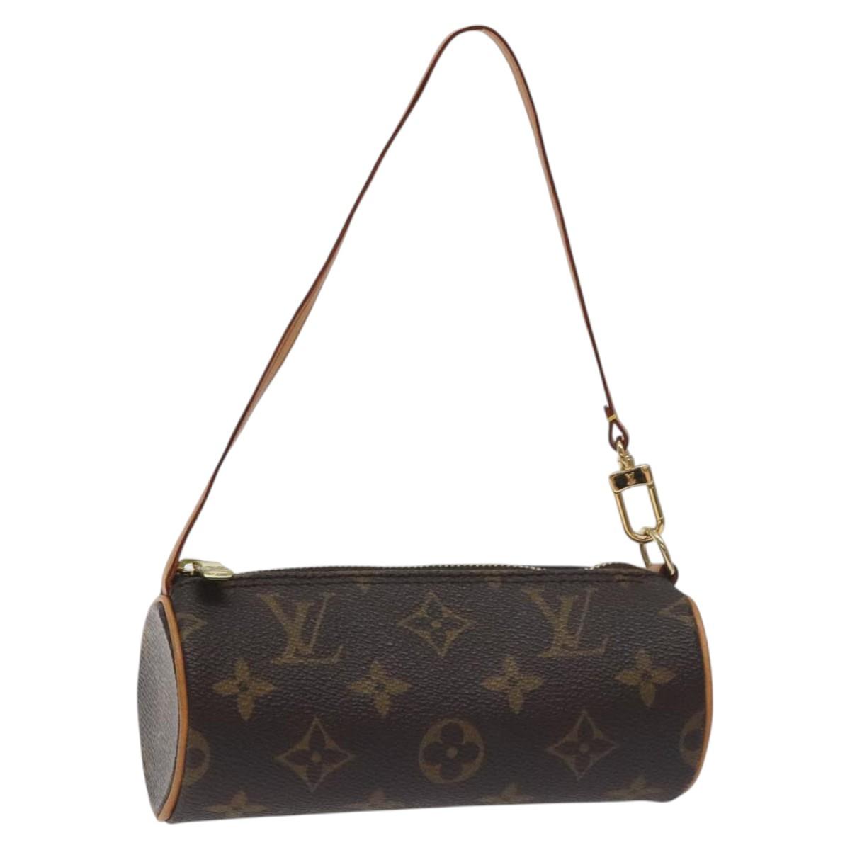 LOUIS VUITTON Monogram Papillon Pouch LV Auth 128697