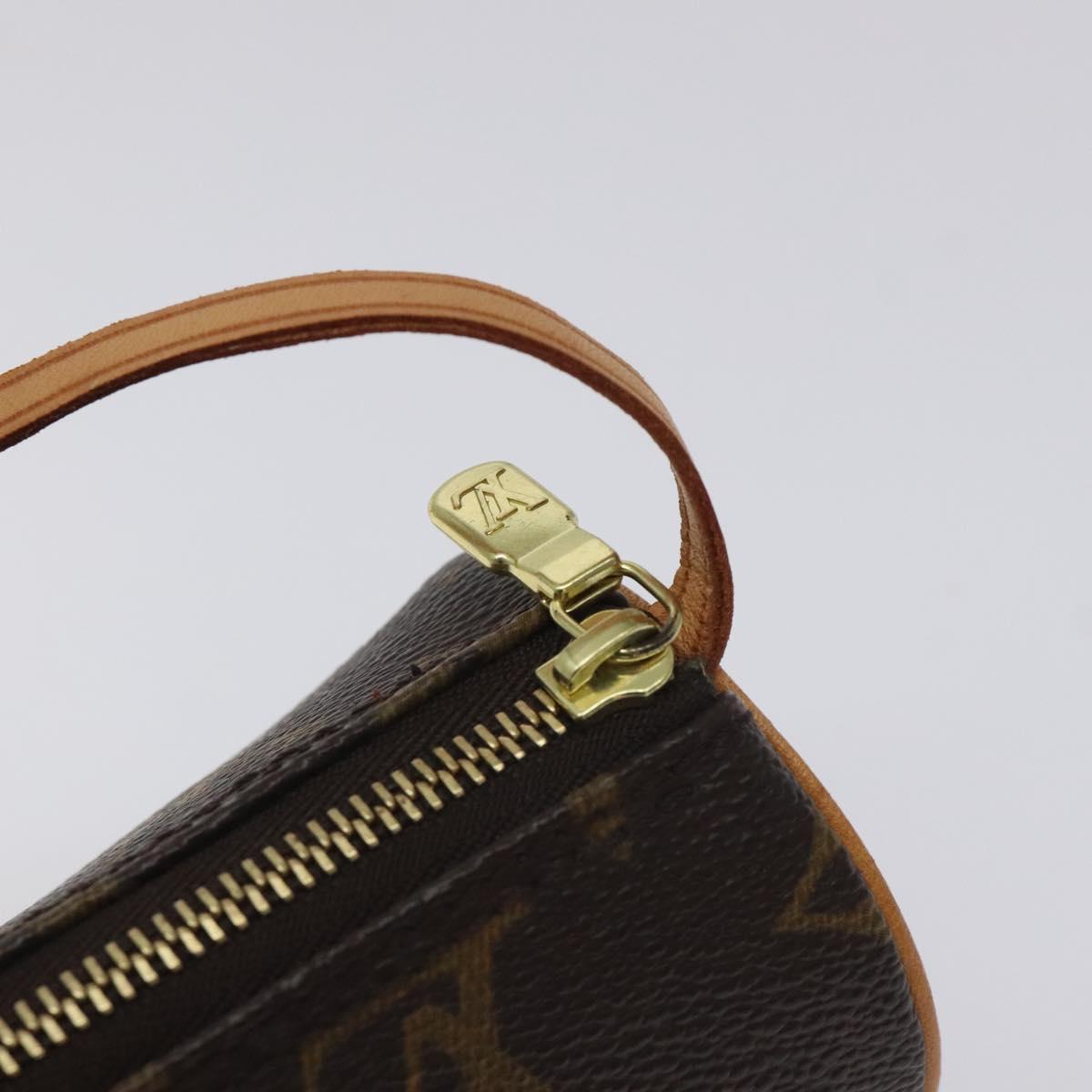 LOUIS VUITTON Monogram Papillon Pouch LV Auth 128697