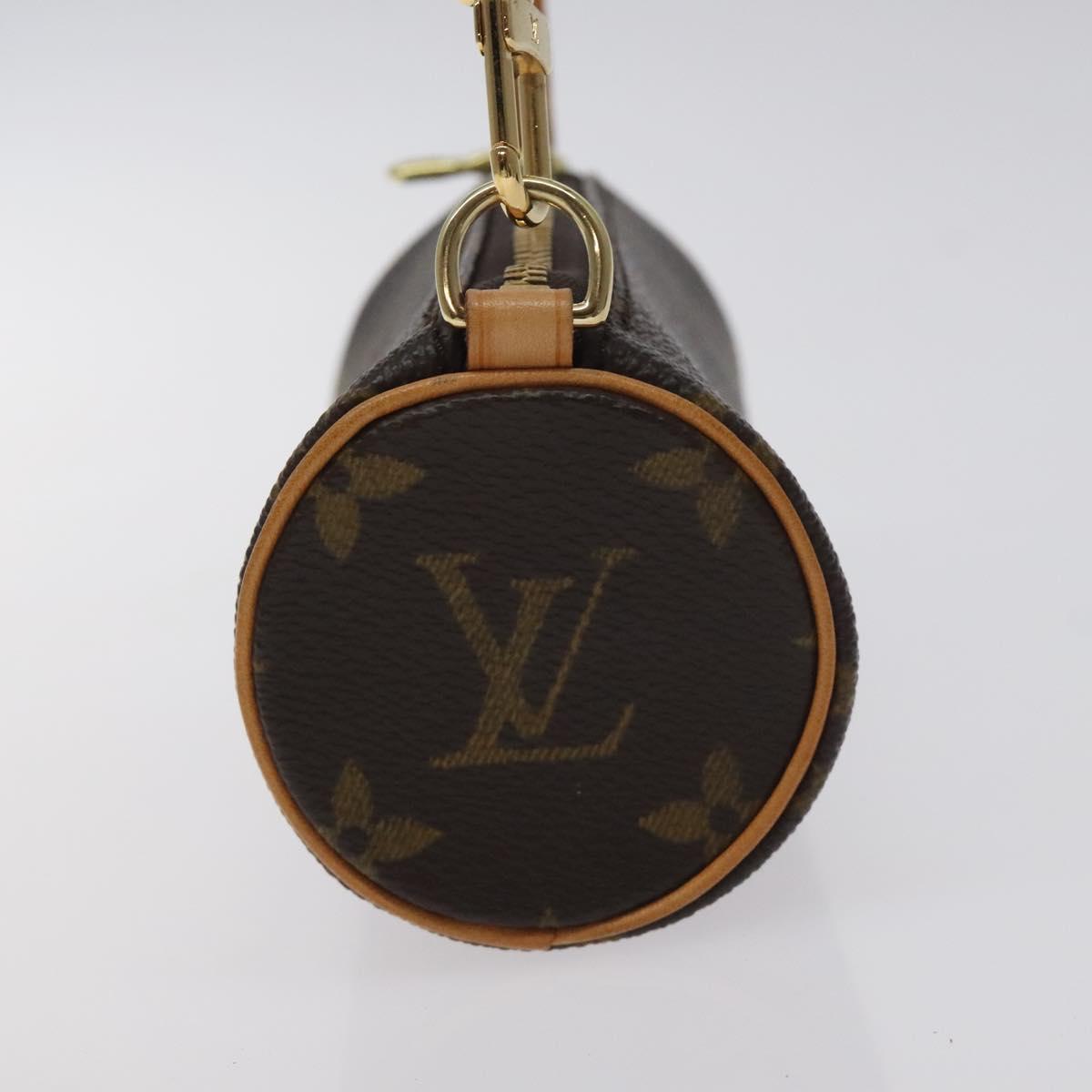 LOUIS VUITTON Monogram Papillon Pouch LV Auth 128697