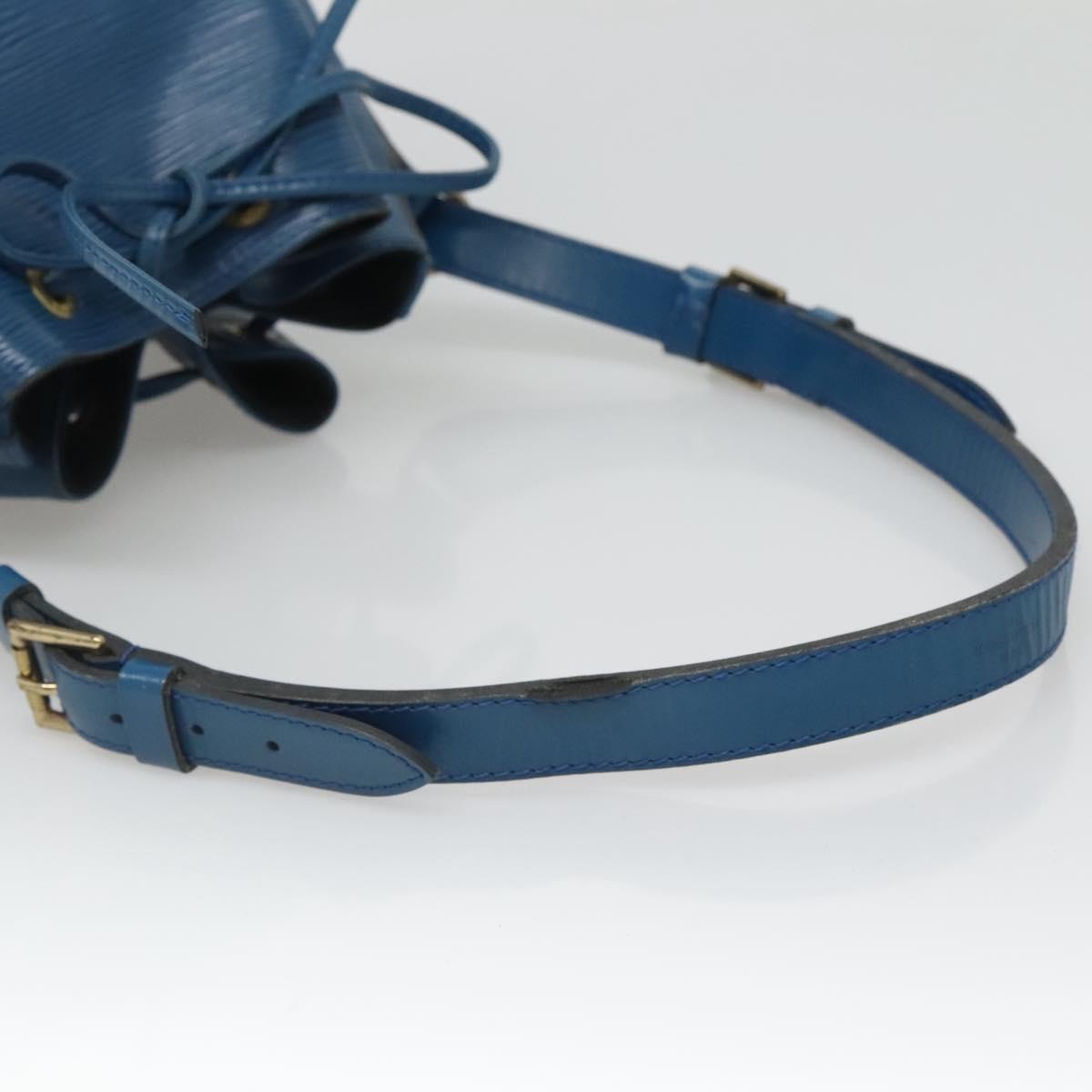 LOUIS VUITTON Epi Petit Noe Shoulder Bag Blue M44105 LV Auth 128706