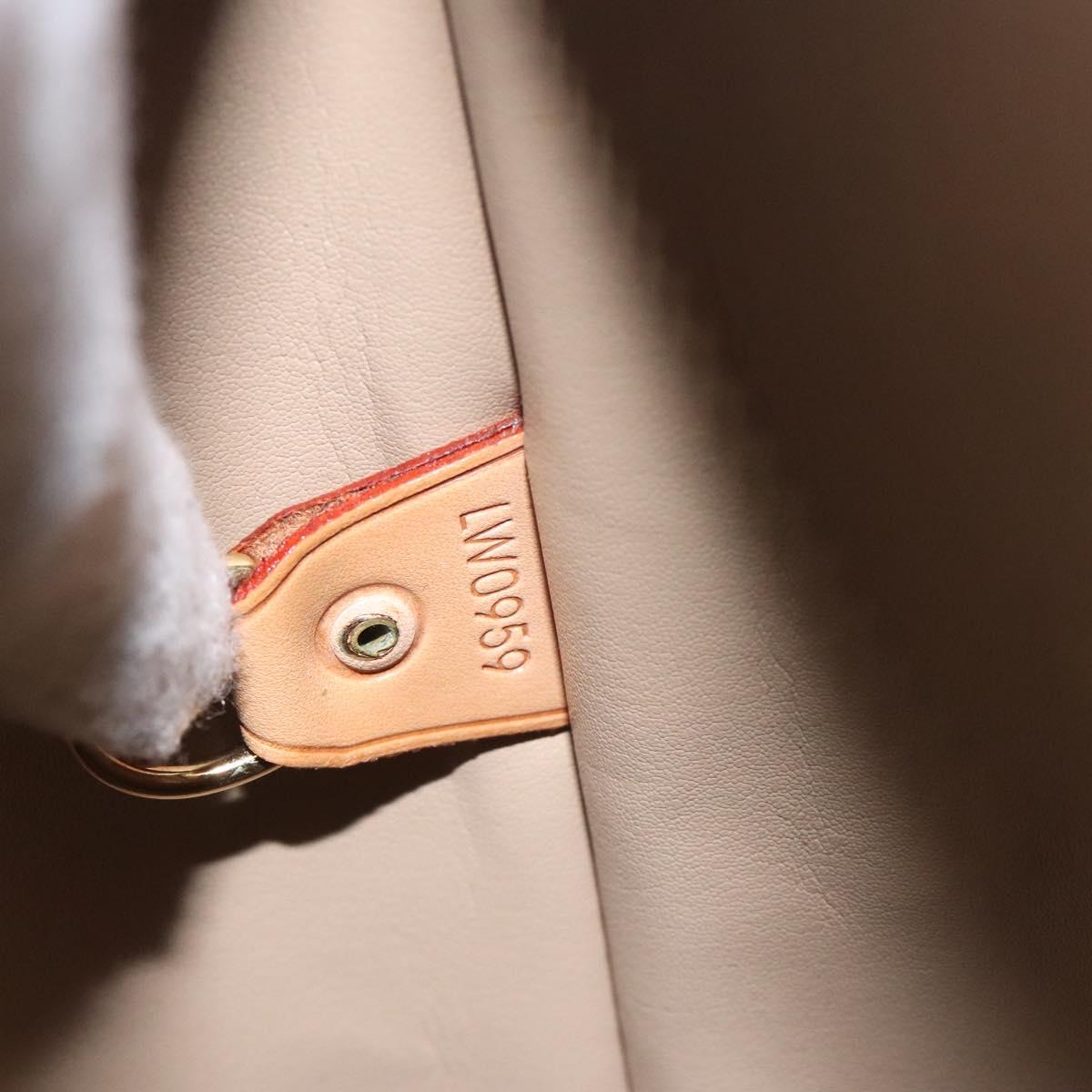 LOUIS VUITTON Monogram Vernis Houston Hand Bag Beige M91004 LV Auth 128707