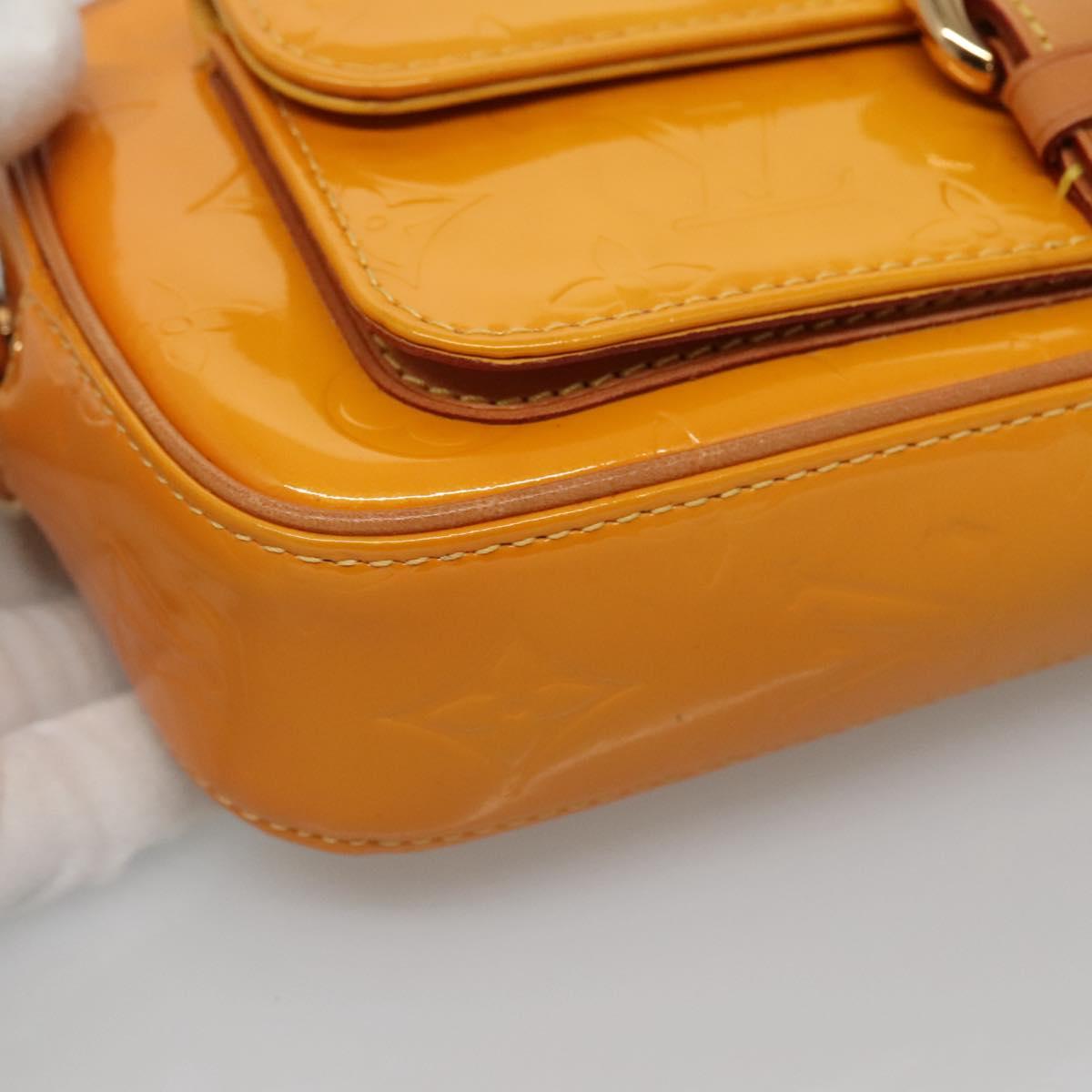 LOUIS VUITTON Monogram Vernis Christy MM Shoulder Bag Jaune M91108 Auth 128709