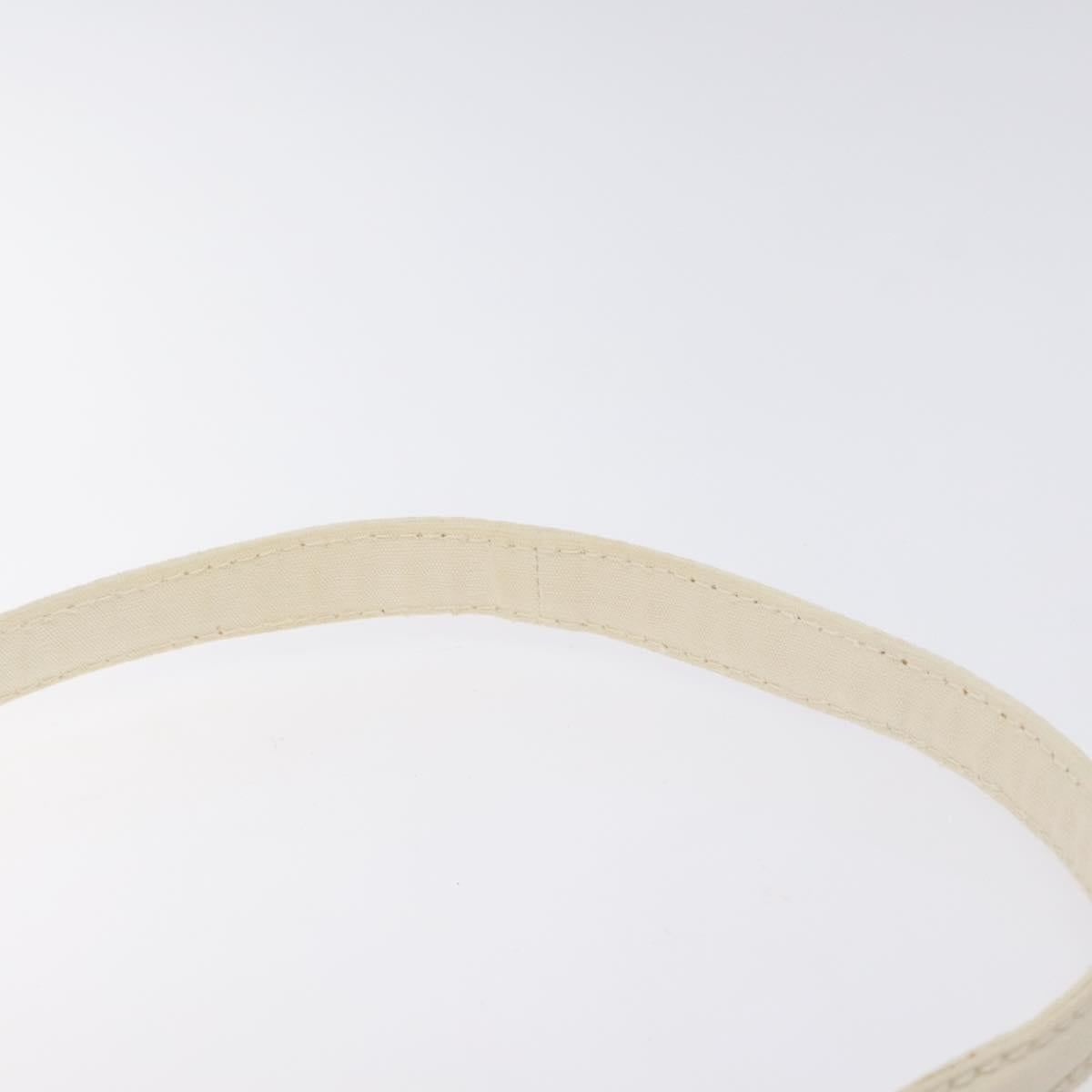 PRADA Shoulder Bag Canvas Silver Blue gold Auth 128734