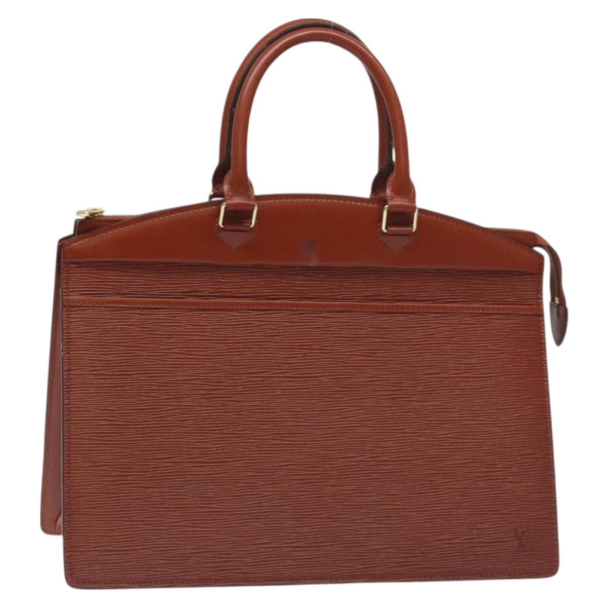 LOUIS VUITTON Epi Riviera Hand Bag Brown M48183 LV Auth 128752