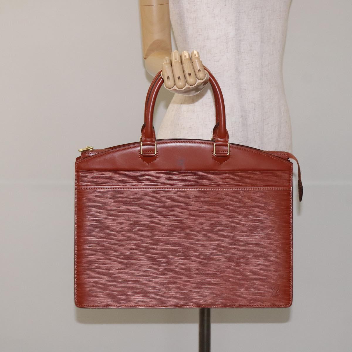 LOUIS VUITTON Epi Riviera Hand Bag Brown M48183 LV Auth 128752