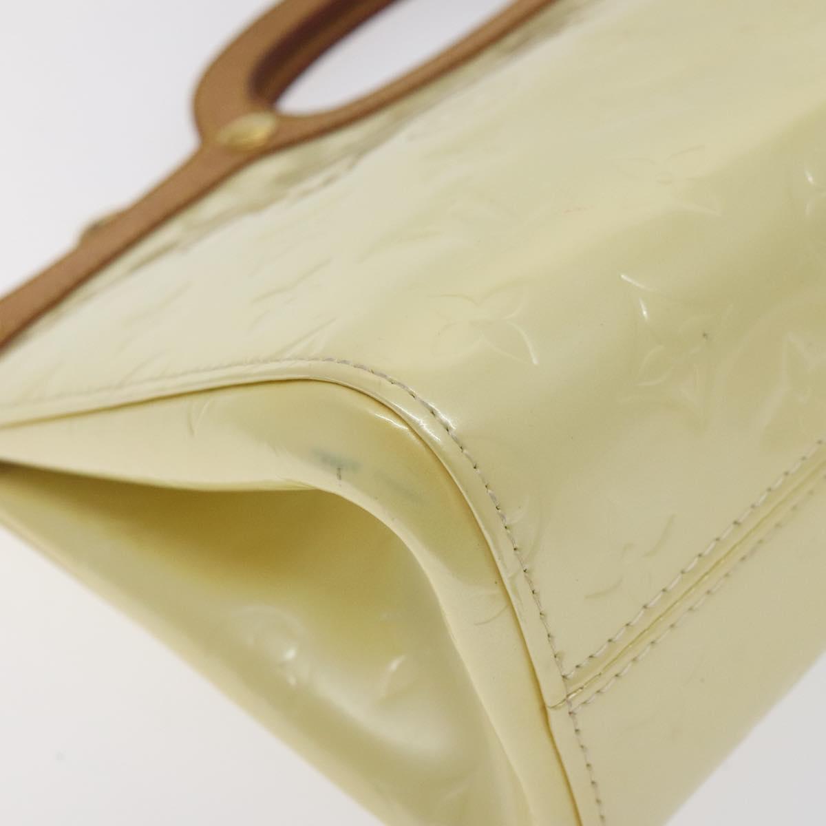 LOUIS VUITTON Monogram Vernis Roxbury Drive Hand Bag Perle M91374 LV Auth 128755