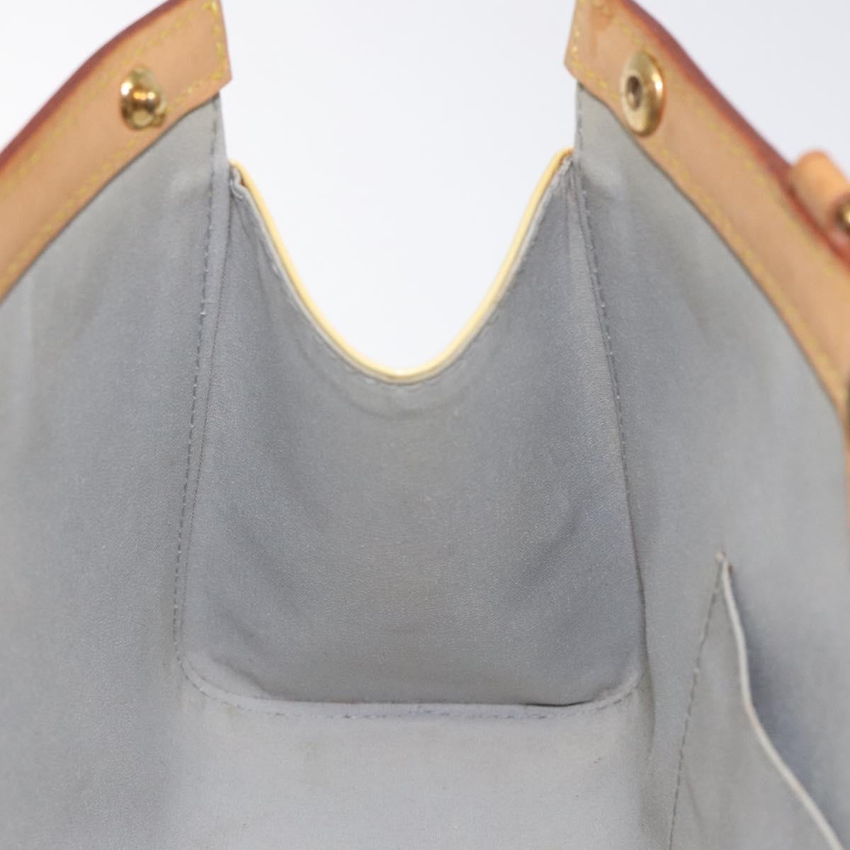 LOUIS VUITTON Monogram Vernis Roxbury Drive Hand Bag Perle M91374 LV Auth 128755
