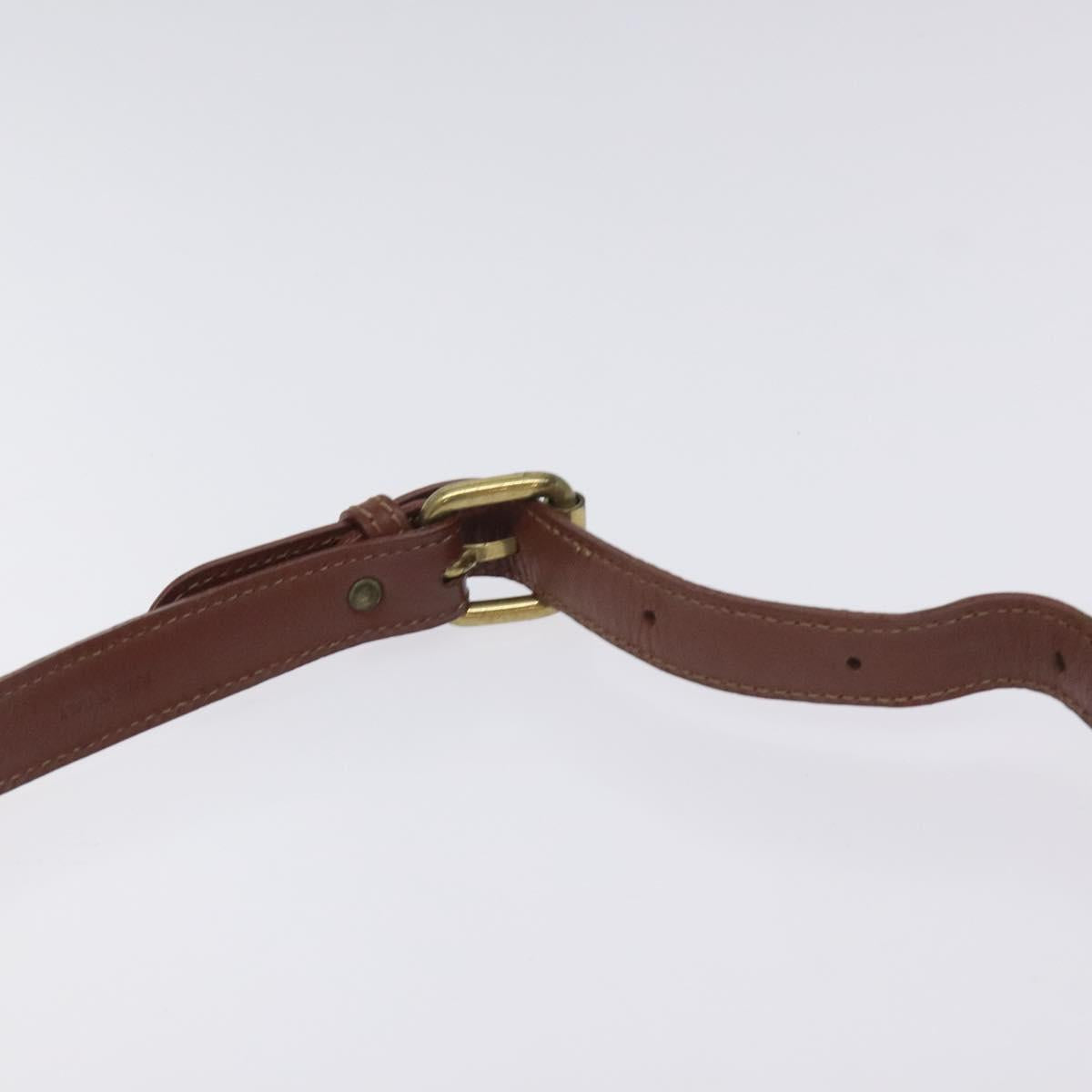 Burberrys Nova Check Shoulder Bag PVC Beige Gold Auth 128765