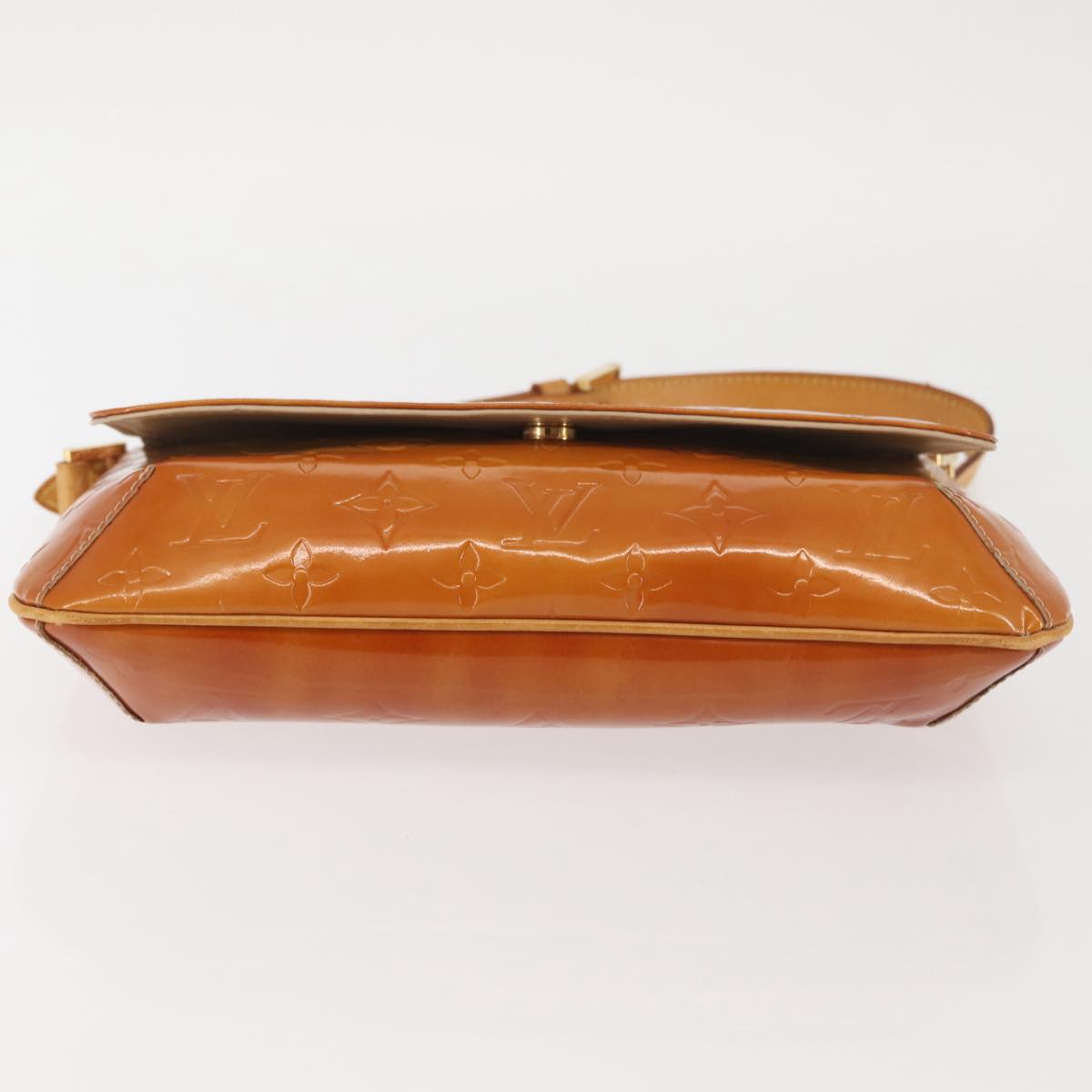 LOUIS VUITTON Monogram Vernis Thompson Street Bag Beige M91301 LV Auth 128772