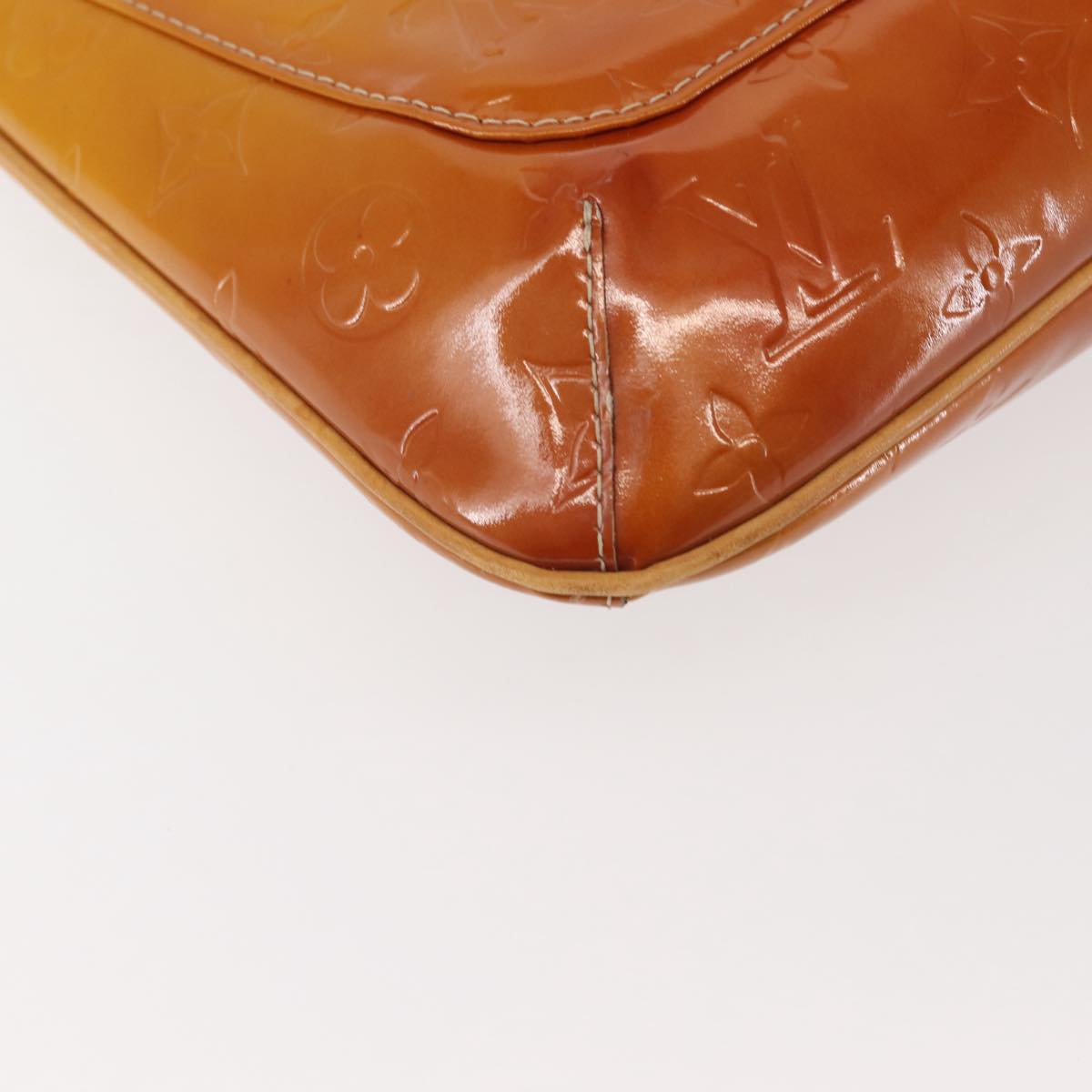 LOUIS VUITTON Monogram Vernis Thompson Street Bag Beige M91301 LV Auth 128772
