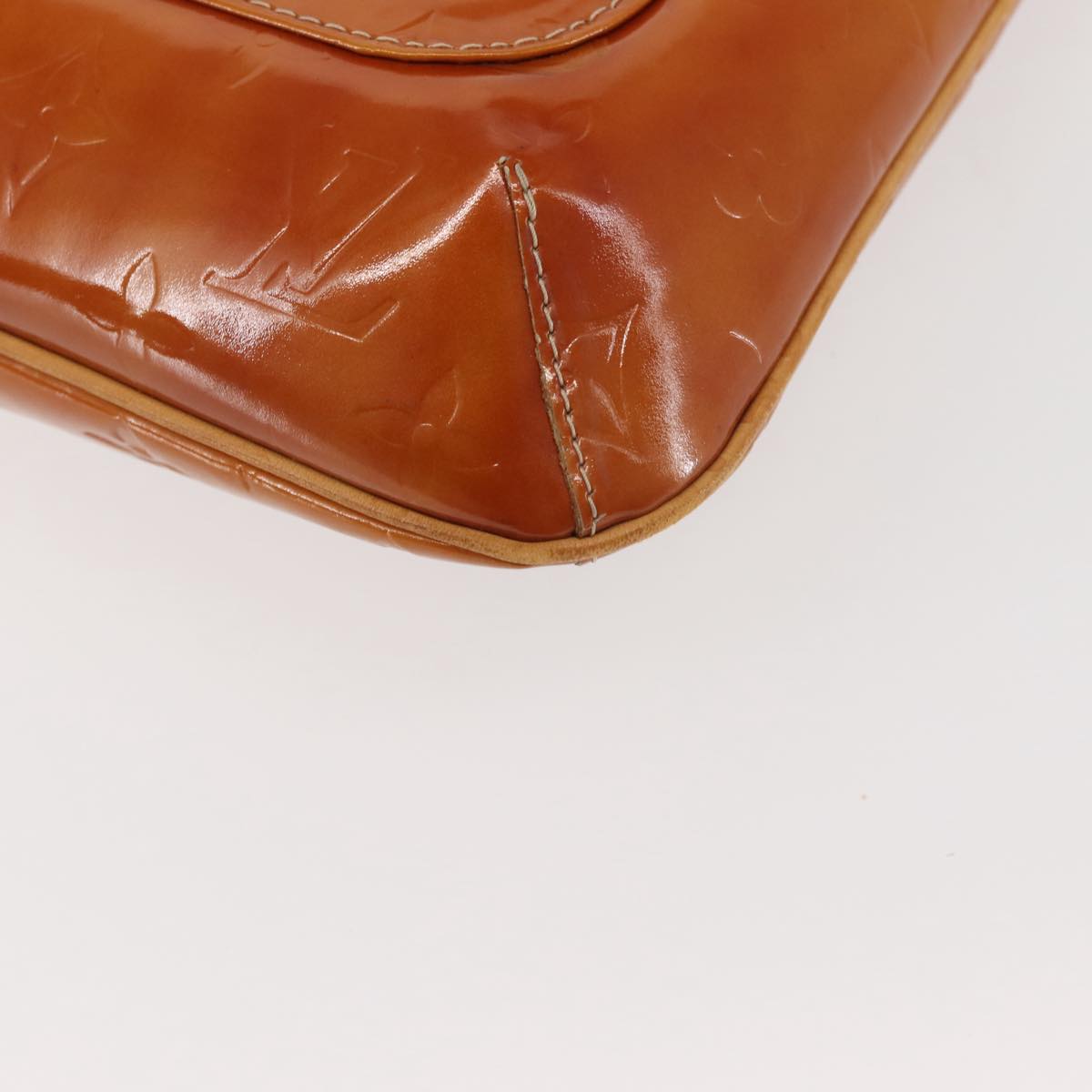 LOUIS VUITTON Monogram Vernis Thompson Street Bag Beige M91301 LV Auth 128772