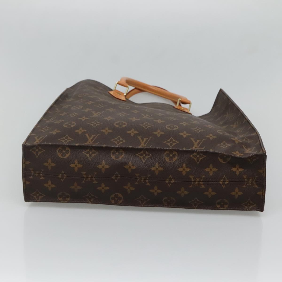 LOUIS VUITTON Monogram Sac Plat Hand Bag M51140 LV Auth 128776