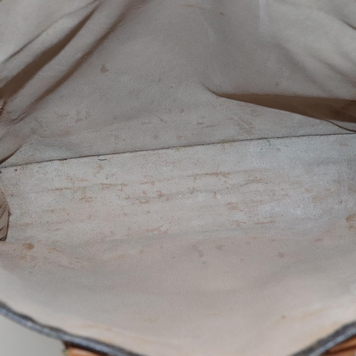 LOUIS VUITTON Monogram Sac Plat Hand Bag M51140 LV Auth 128777