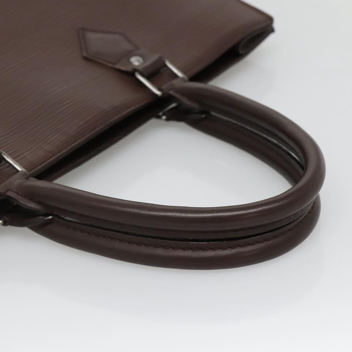 LOUIS VUITTON Epi Sac Plat Hand Bag Mocha M5908D LV Auth 128792