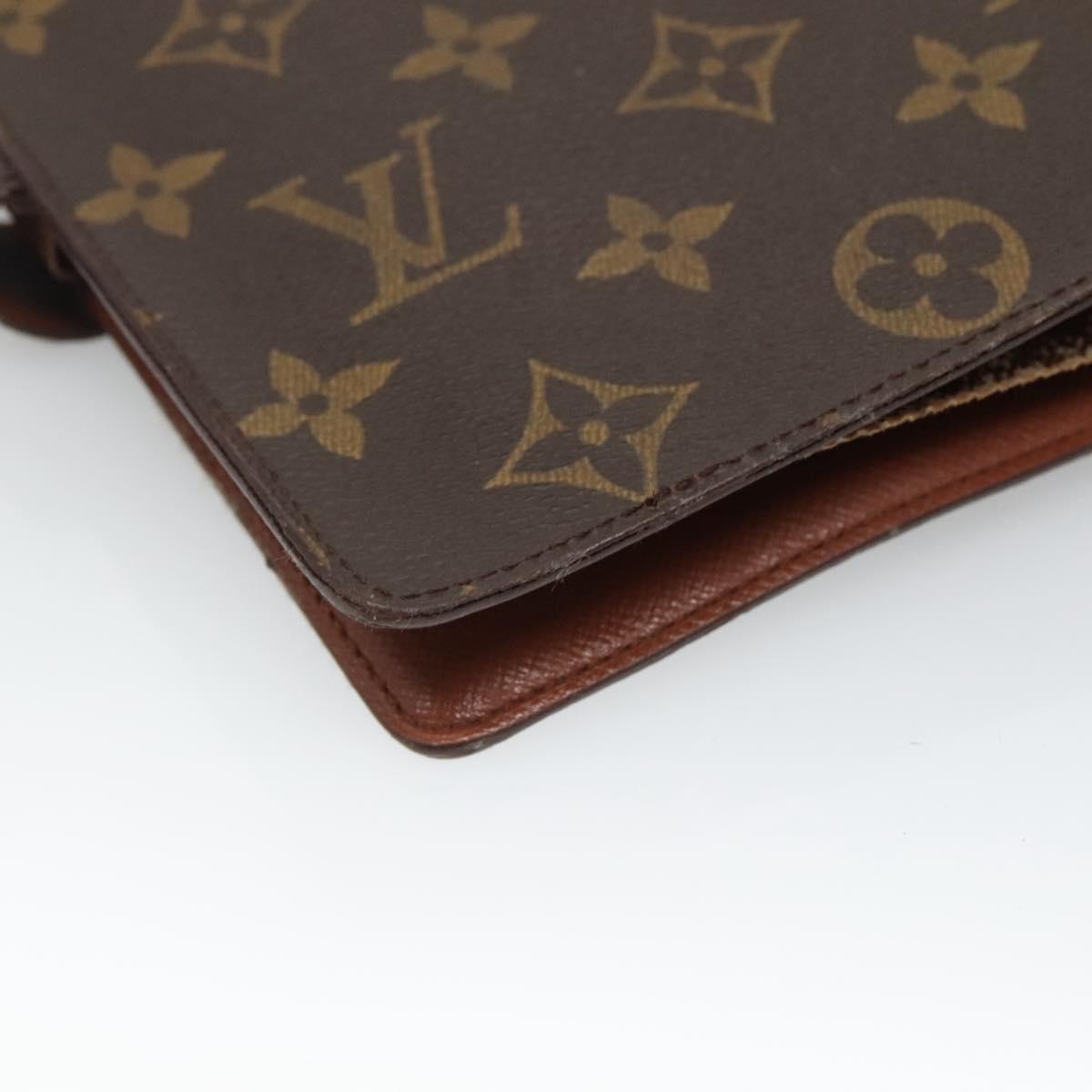 LOUIS VUITTON Monogram Agenda MM Day Planner Cover R20105 LV Auth 128793