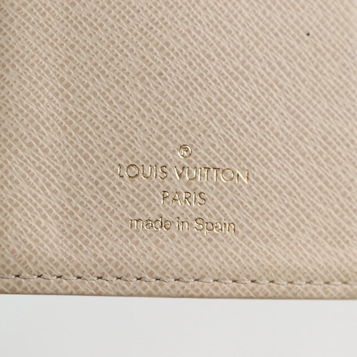 LOUIS VUITTON Damier Azur patch Agenda PM Day Planner Cover R20969 Auth 128794V