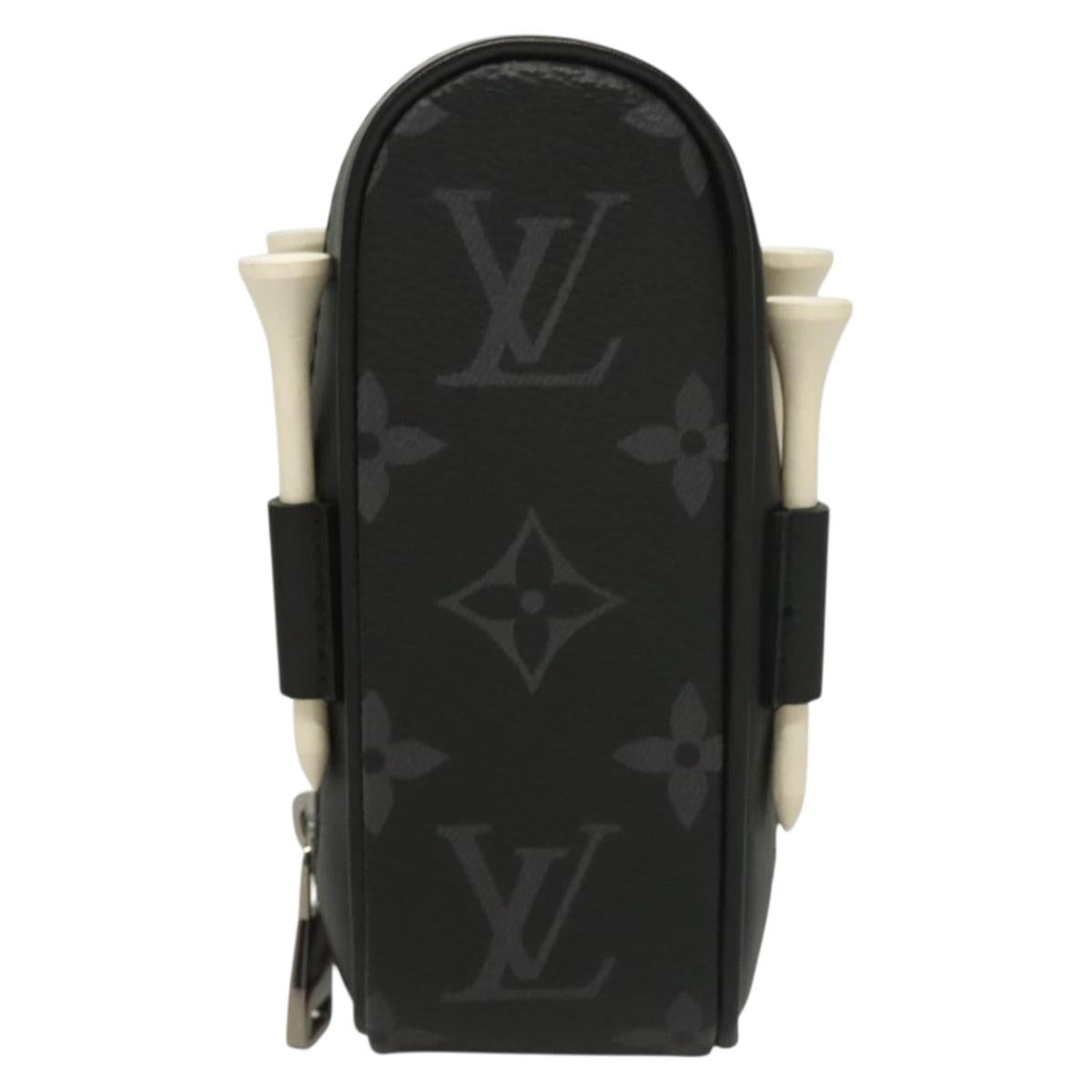 LOUIS VUITTON Monogram Eclipse Set Golf Andrews Bag Charm GI0344 LV Auth 128808M