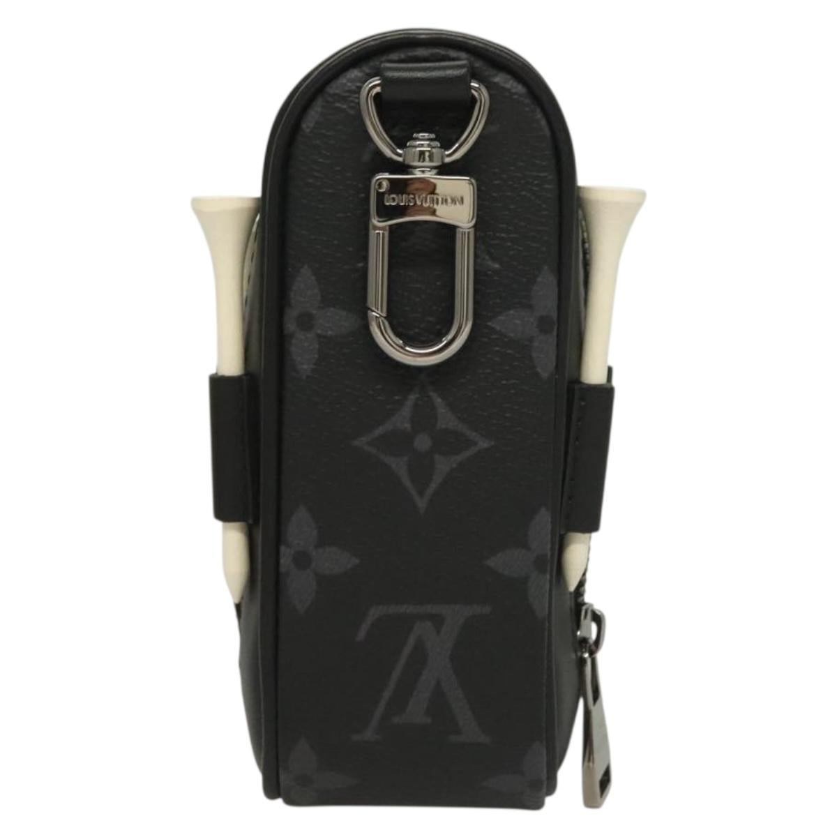 LOUIS VUITTON Monogram Eclipse Set Golf Andrews Bag Charm GI0344 LV Auth 128808M