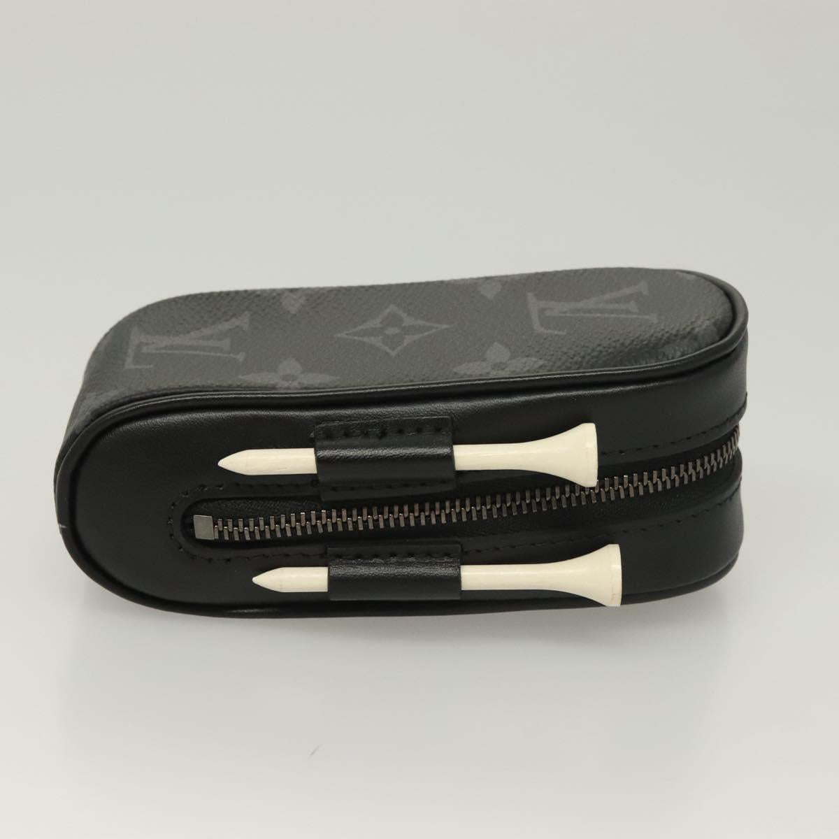 LOUIS VUITTON Monogram Eclipse Set Golf Andrews Bag Charm GI0344 LV Auth 128808M