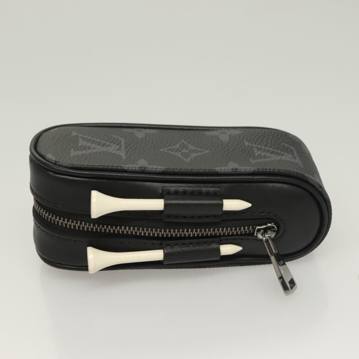 LOUIS VUITTON Monogram Eclipse Set Golf Andrews Bag Charm GI0344 LV Auth 128808M