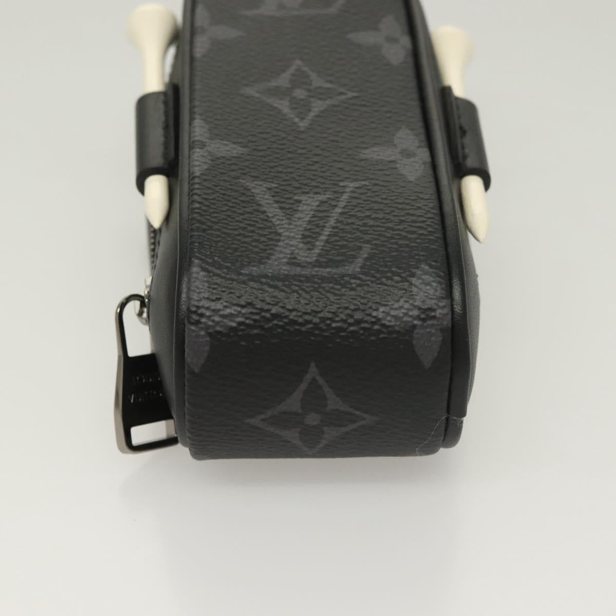 LOUIS VUITTON Monogram Eclipse Set Golf Andrews Bag Charm GI0344 LV Auth 128808M
