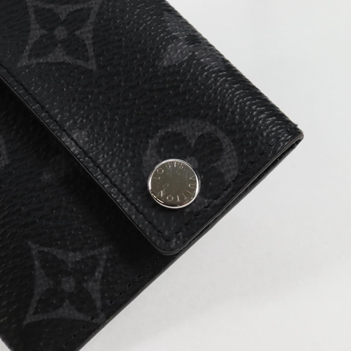 LOUIS VUITTON Monogram Eclipse Porte Cartes On Strap M83155 LV Auth 128825M
