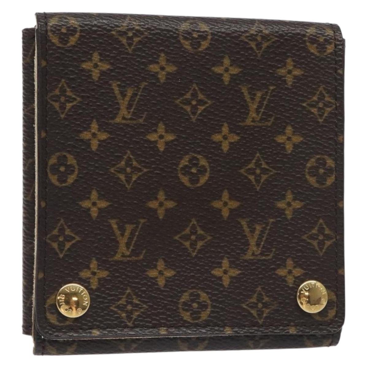LOUIS VUITTON Monogram Jewelry case Jewelry Box LV Auth 128831