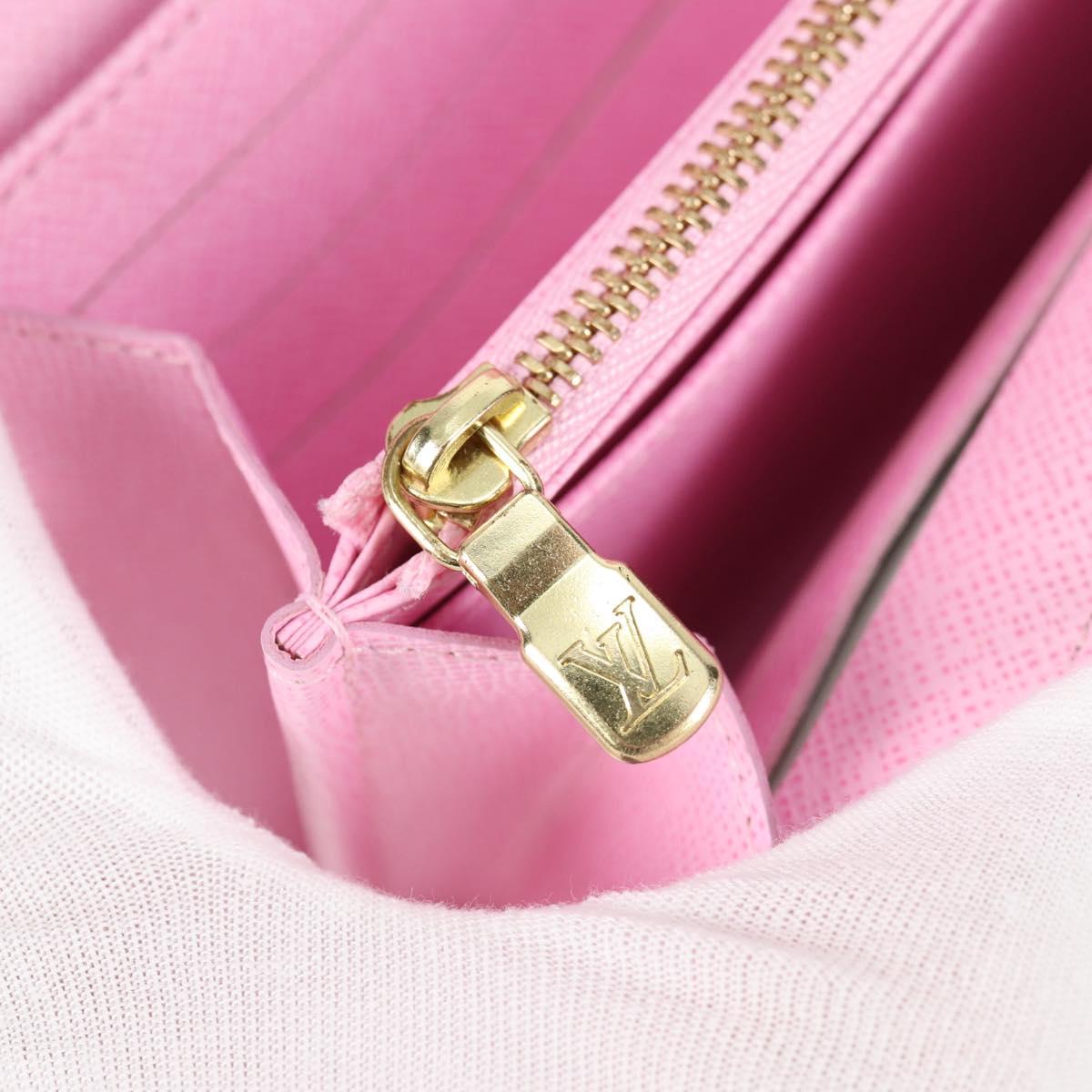 LOUIS VUITTON Multicolor Portefeuille Sarah Wallet White M60667 LV Auth 128841V