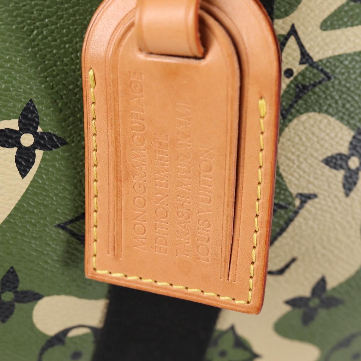 LOUIS VUITTON Monogram Camouflage Takashi Murakami Speedy 35 M95773 Auth 128855V