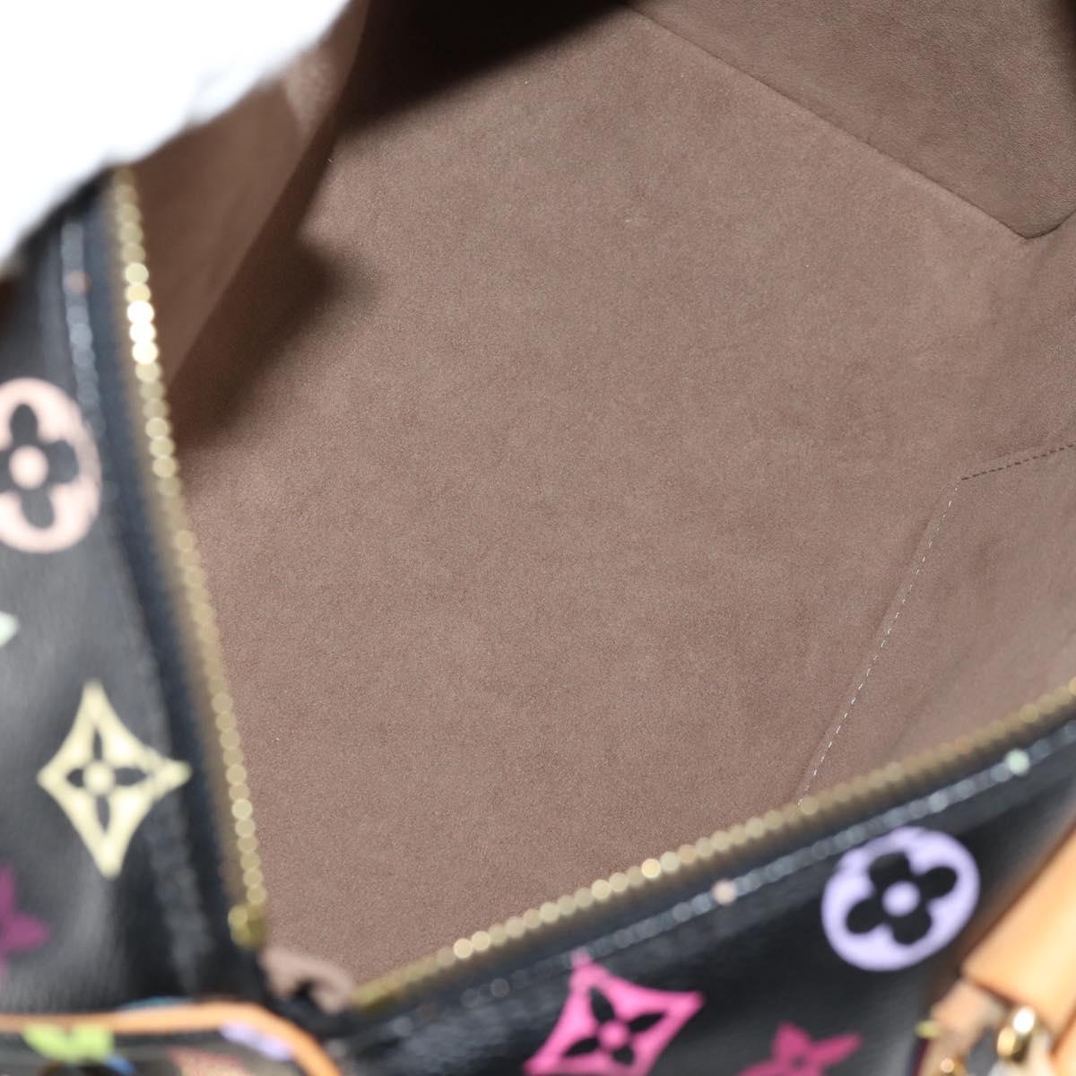 LOUIS VUITTON Monogram Multicolor Speedy 30 Hand Bag Black M92642 Auth 128856SAV