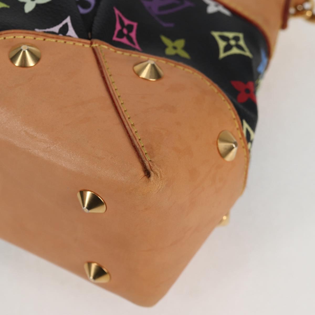 LOUIS VUITTON Monogram Multicolor Judy MM Bag 2Way Black M40256 LV Auth 128862V