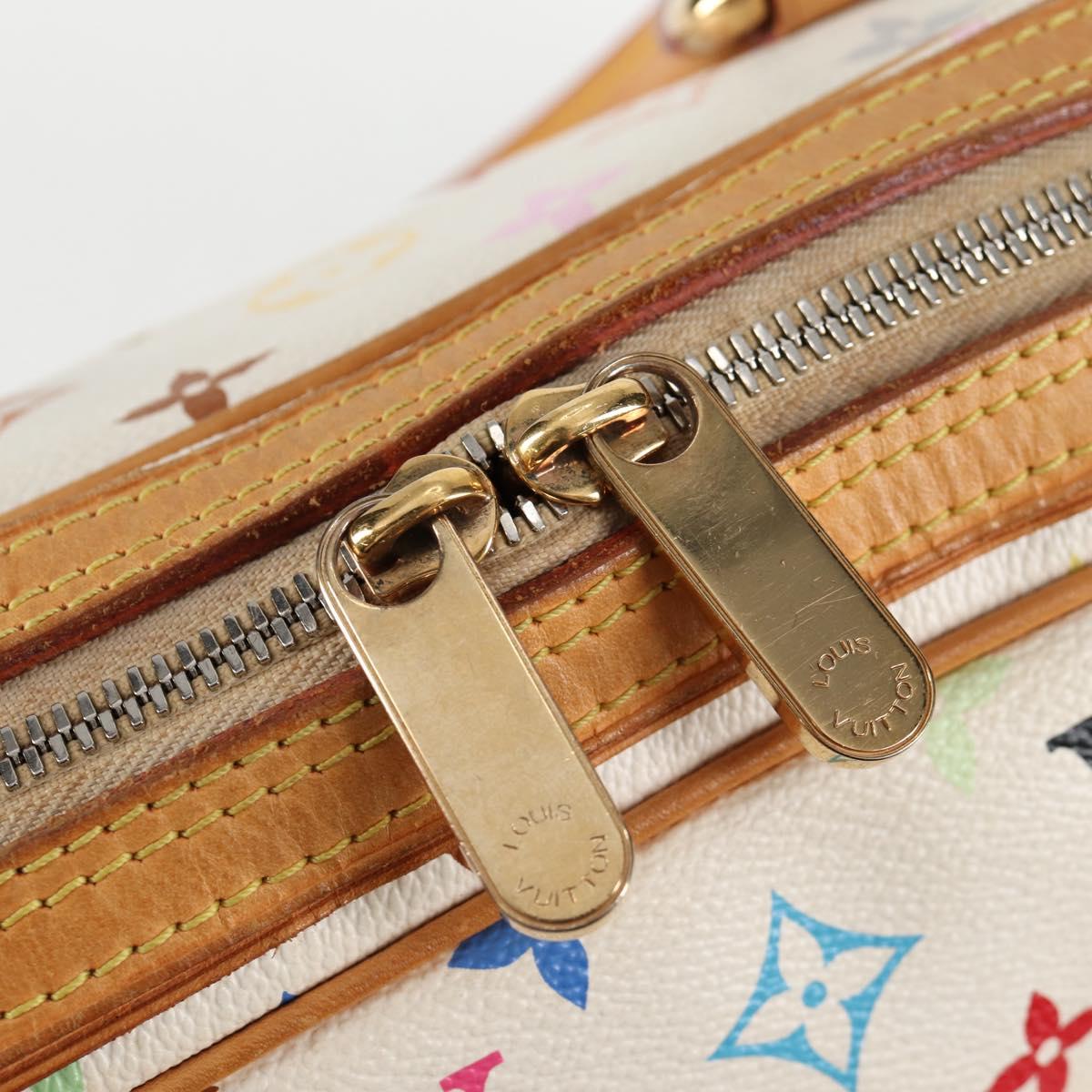 LOUIS VUITTON Monogram Multicolor Priscilla Hand Bag White M40096 Auth 128869V
