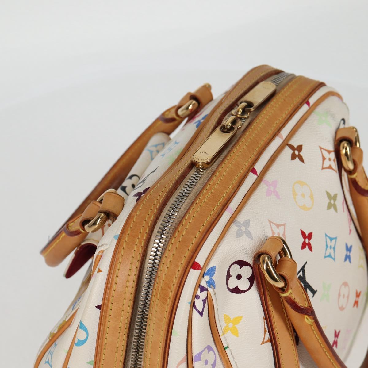LOUIS VUITTON Monogram Multicolor Priscilla Hand Bag White M40096 Auth 128869V